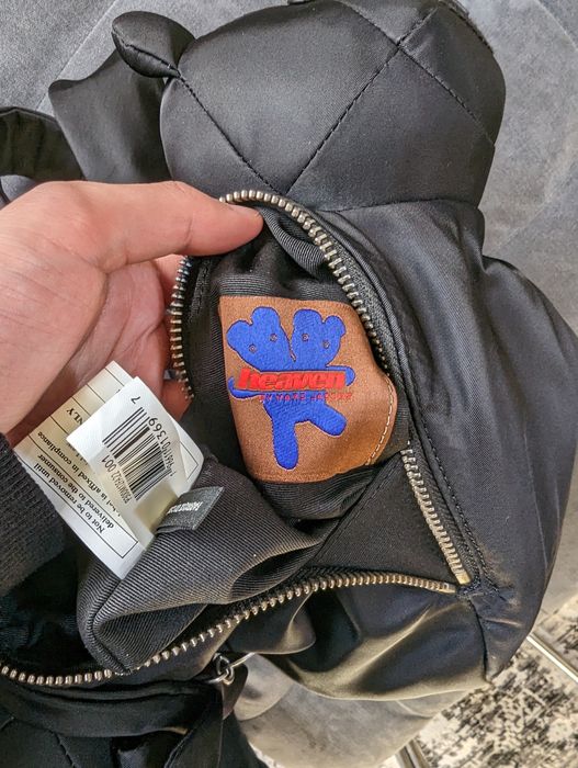 Marc Jacobs Signet Medium Black Logo Printed Leather Backpack