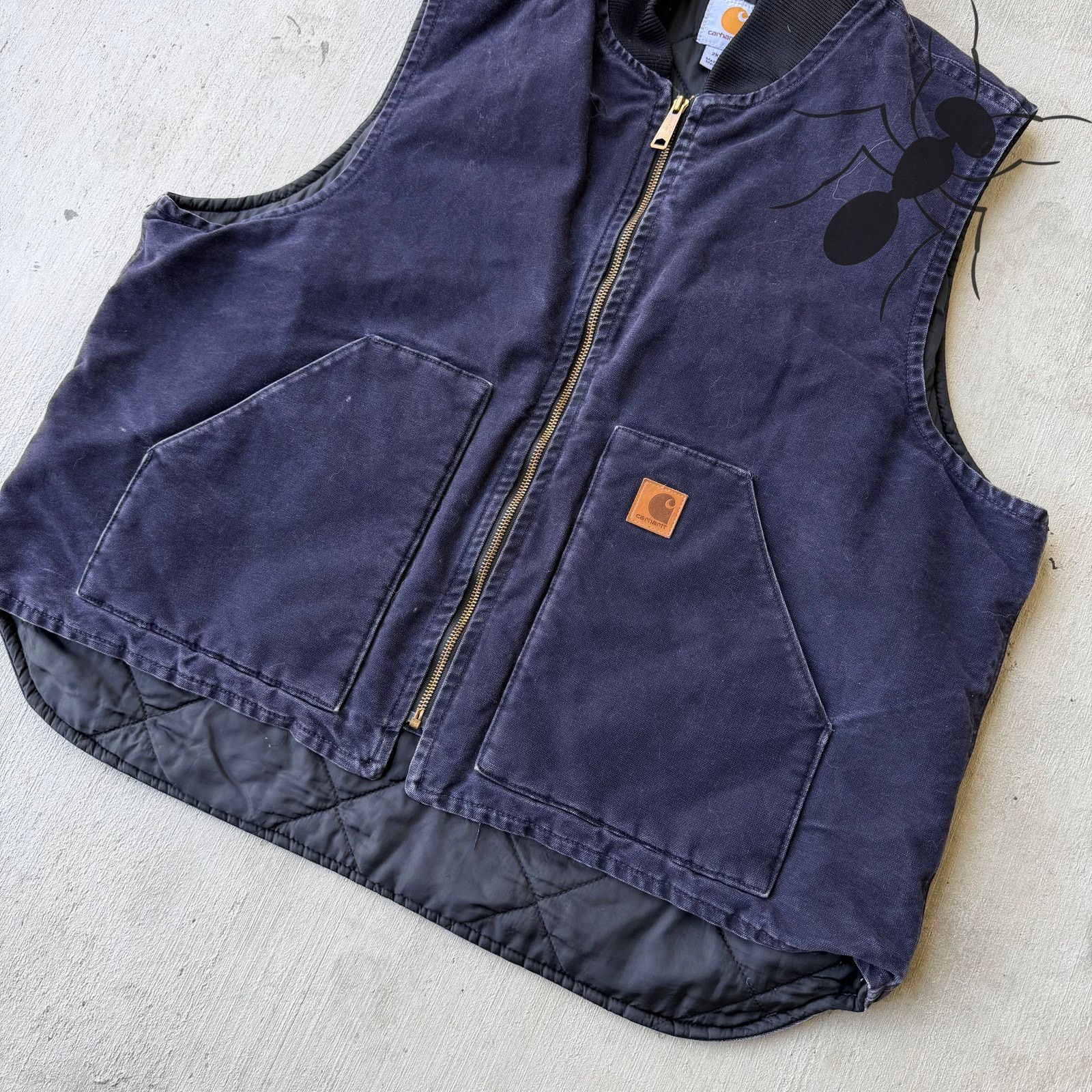 Carhartt × Vintage Carhartt V02 MDT blue work wear vest Size US XXL / EU 58 / 5 - 2 Thumbnail