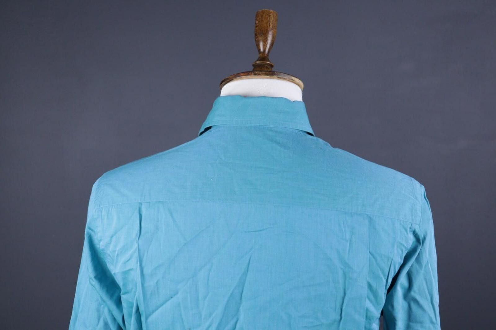 Romeo Gigli Romeo Gigli Milano Blue Button Down Shirt Size 39 / 15.5 Size US M / EU 48-50 / 2 - 7 Thumbnail
