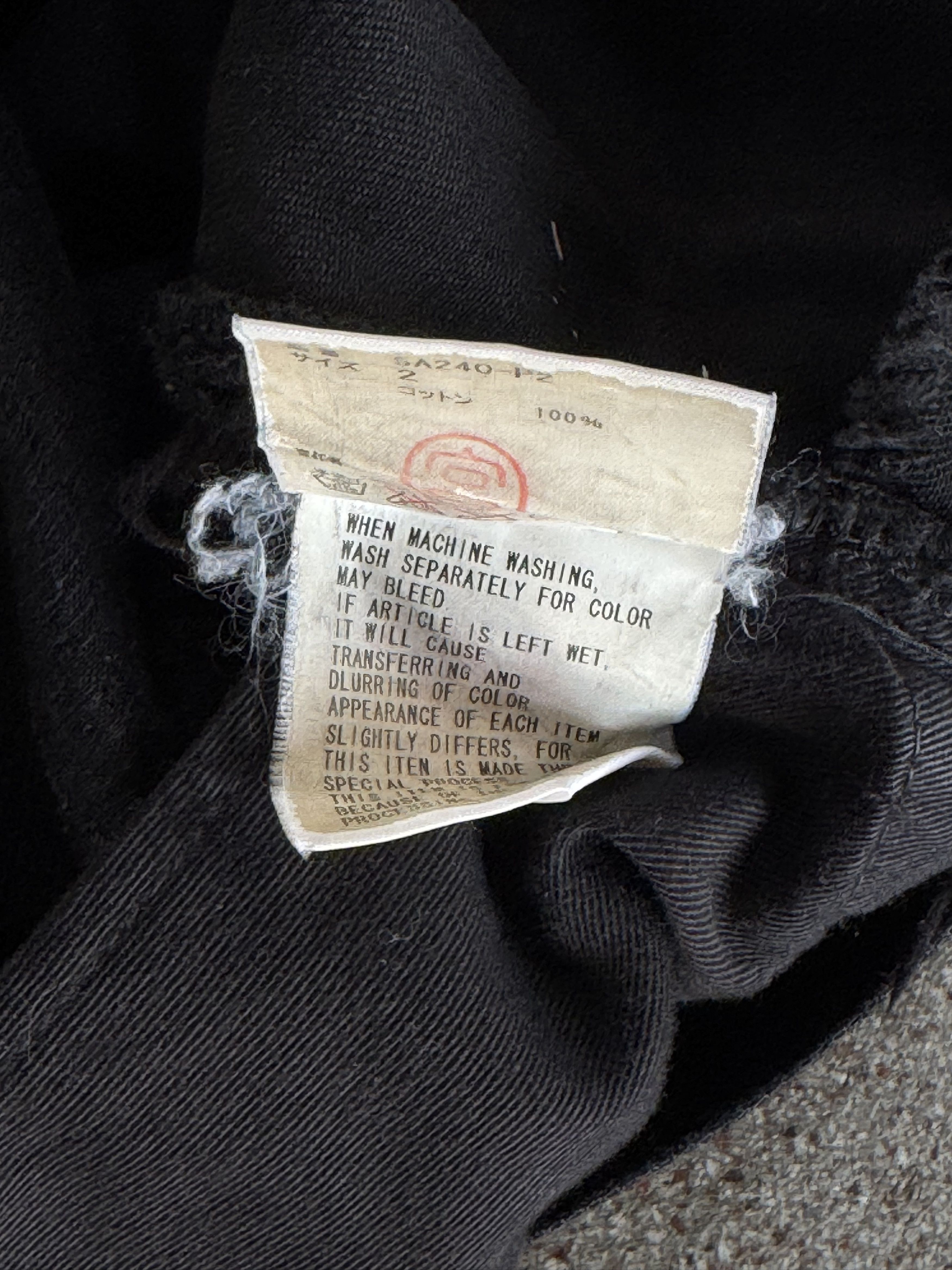 Undercover AW2005 'Arts & Crafts' 85 Black Denim Size US 31 - 6 Thumbnail