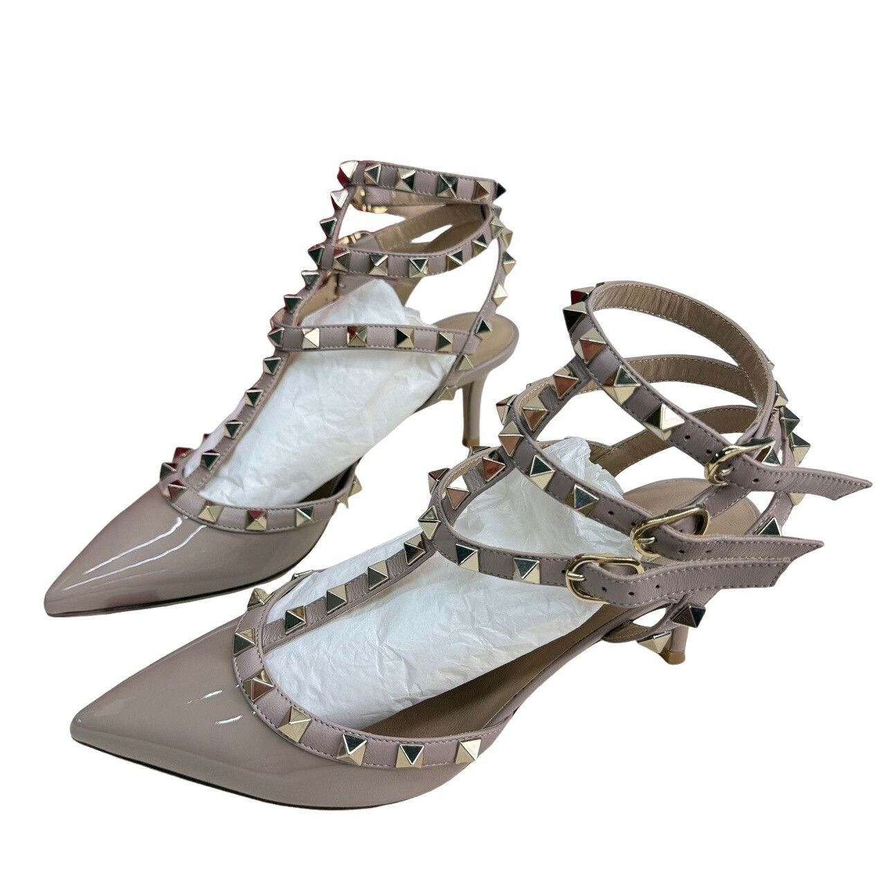 Valentino Valentino Rockstud Patent Leather Heels Size 35 Size US 5 / IT 35 - 1 Thumbnail