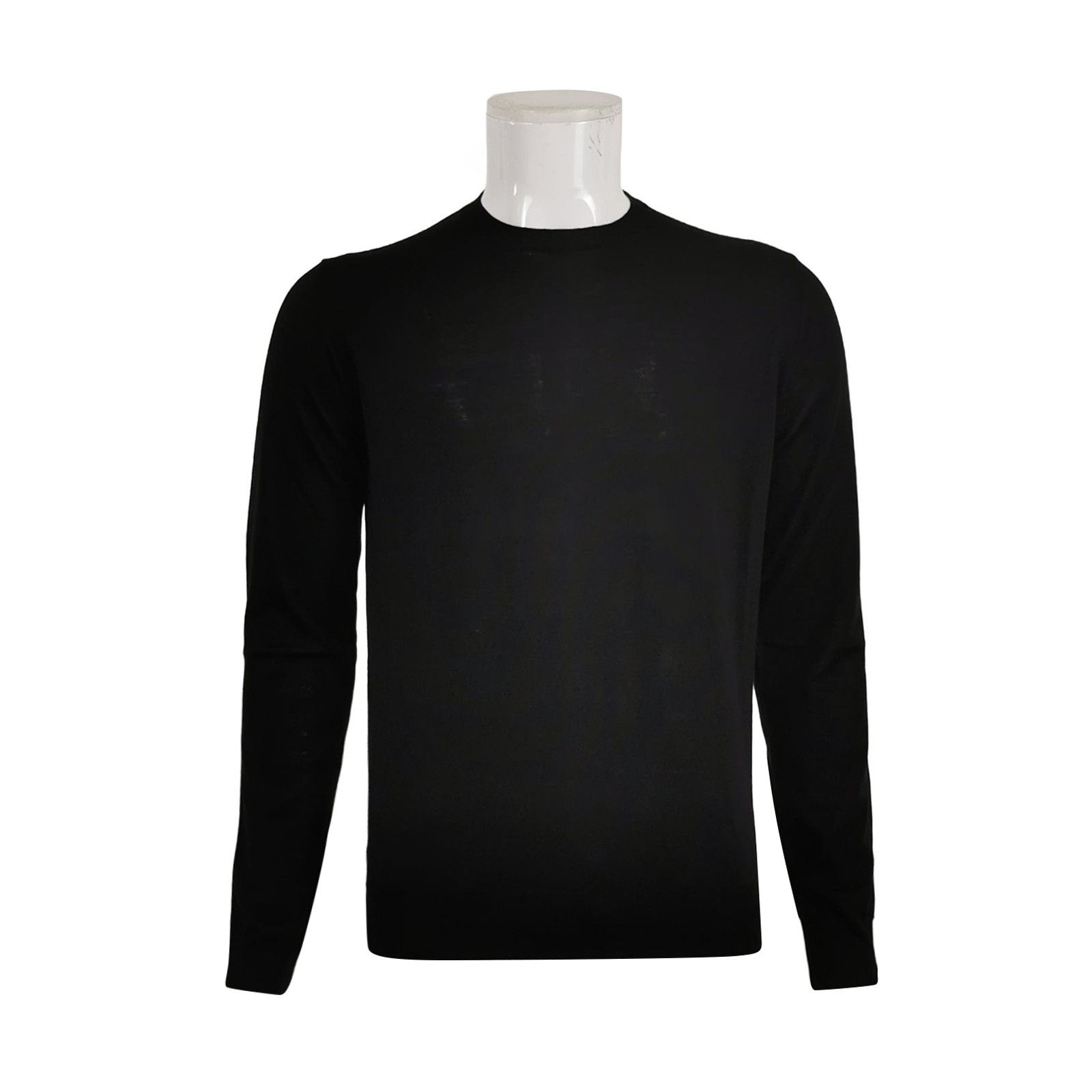 Prada Prada M/48 Wool Solid Crew Neck Knit Sweater Size US M / EU 48-50 / 2 - 1 Thumbnail