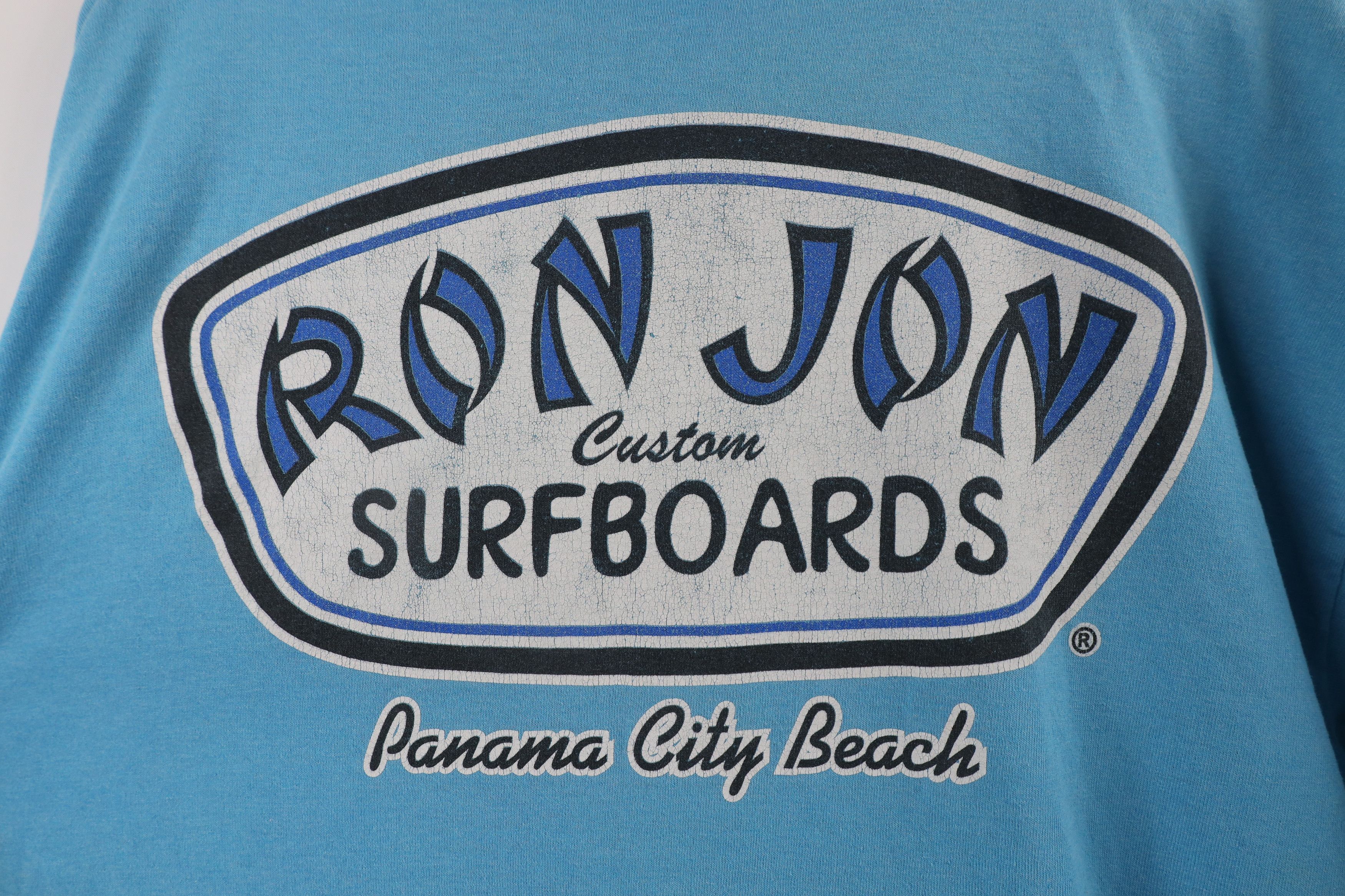 Vintage Vintage Ron Jon Surf Shop Spell Out Surfboards T-Shirt Size US L / EU 52-54 / 3 - 9 Thumbnail
