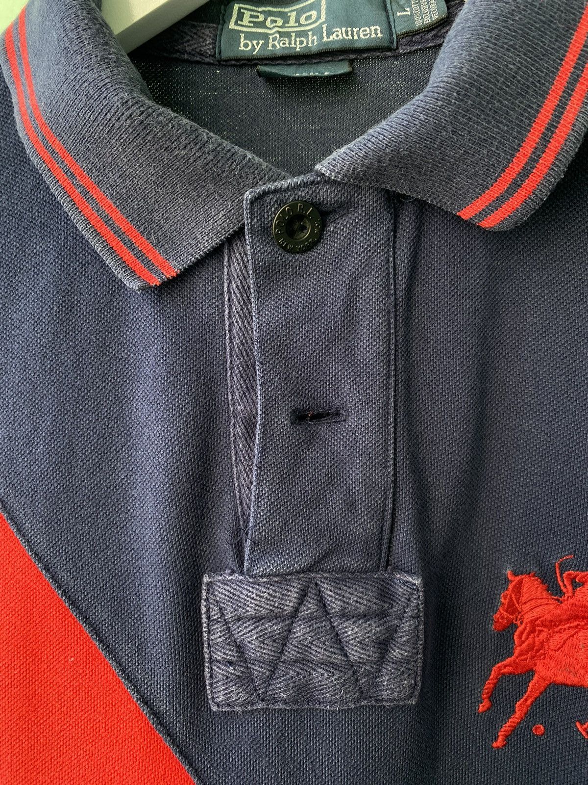 Vintage Vintage Polo Ralph Lauren Number Big Pony Chief Keef Y2K Size US L / EU 52-54 / 3 - 3 Thumbnail
