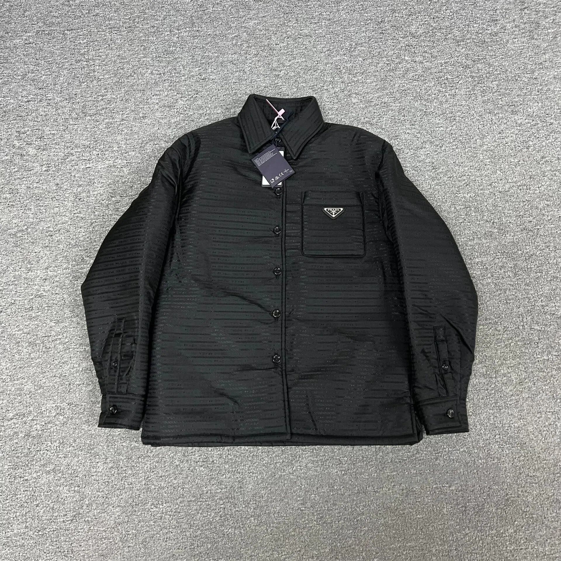 Prada Prada size 38 Dark pattern full-print recycled nylon cotton Size US M / EU 48-50 / 2 - 1 Thumbnail