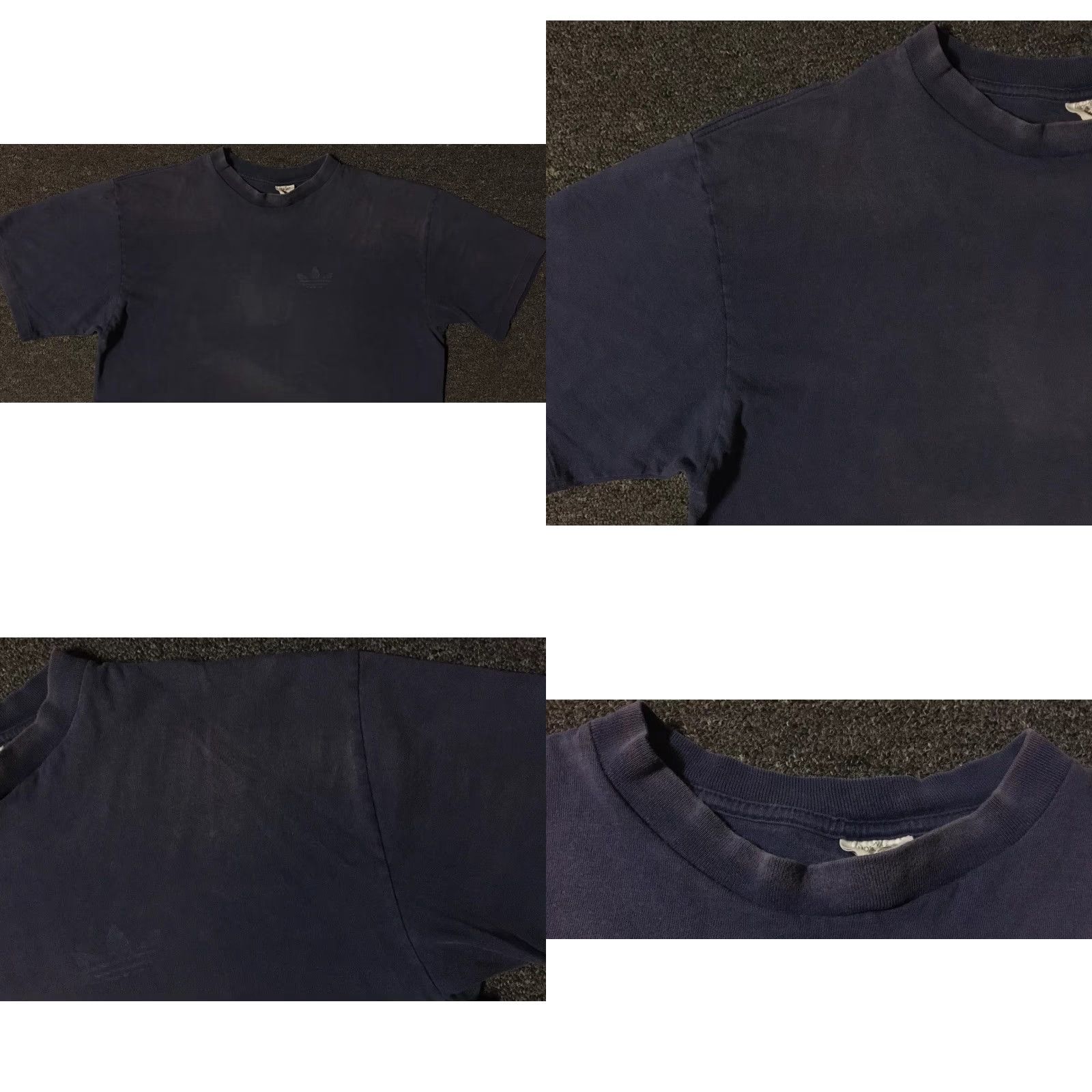 Adidas VINTAGE Adidas Shirt S Mens Blue 90s Distressed Surf Skate Biker Thrashed Grunge Track Boardriding USA Thrift Graphic Tee Size US S / EU 44-46 / 1 - 8 Thumbnail