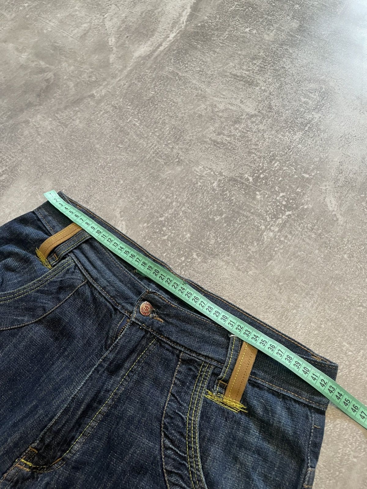 Time is Money Embroidered Logo Jnco Style Baggy Denim Shorts