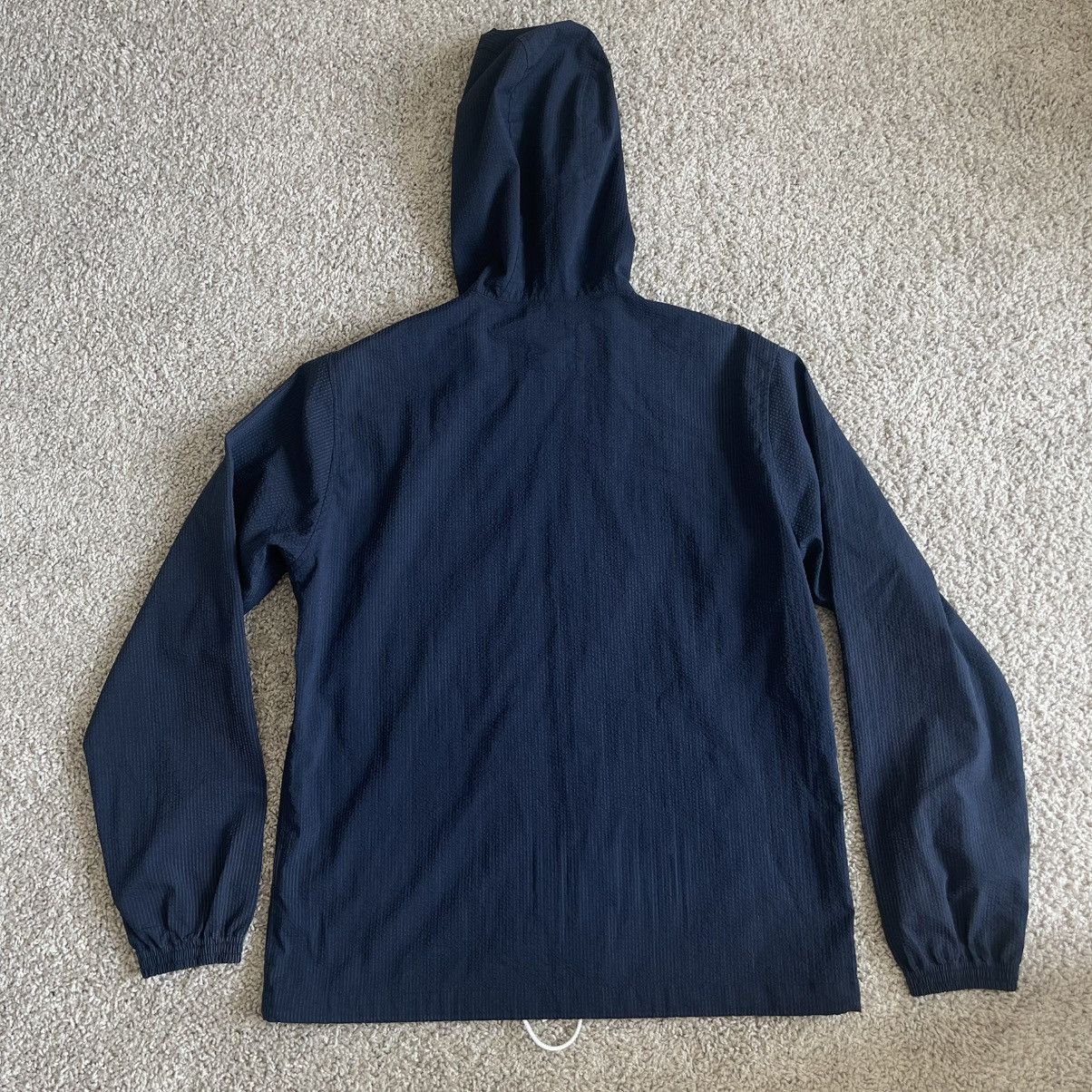 Beams Japan BEAMs Seersucker Front Zip Lightweight Hooded Striped Jacket Size US M / EU 48-50 / 2 - 7 Thumbnail