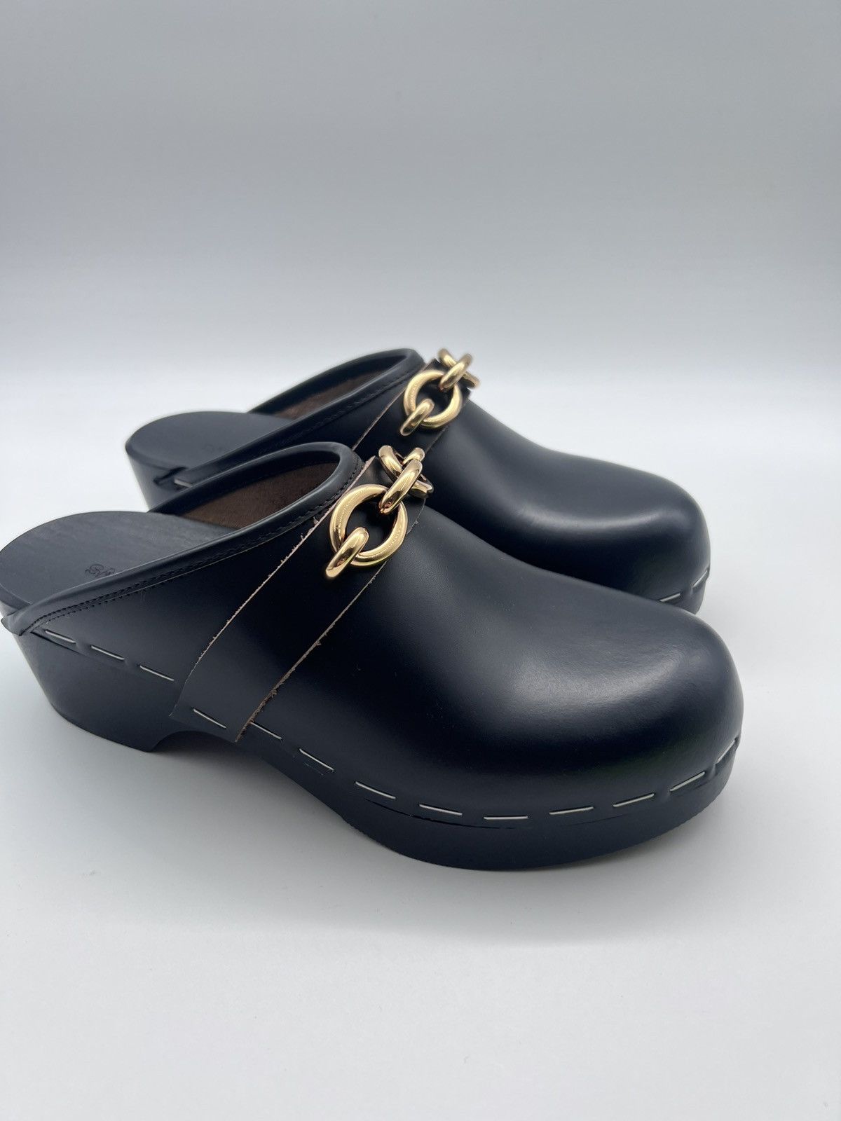 Saint Laurent Paris New Saint Laurent Le Maillon Clog IT 37/ US 7 Size US 7 / IT 37 - 9 Thumbnail