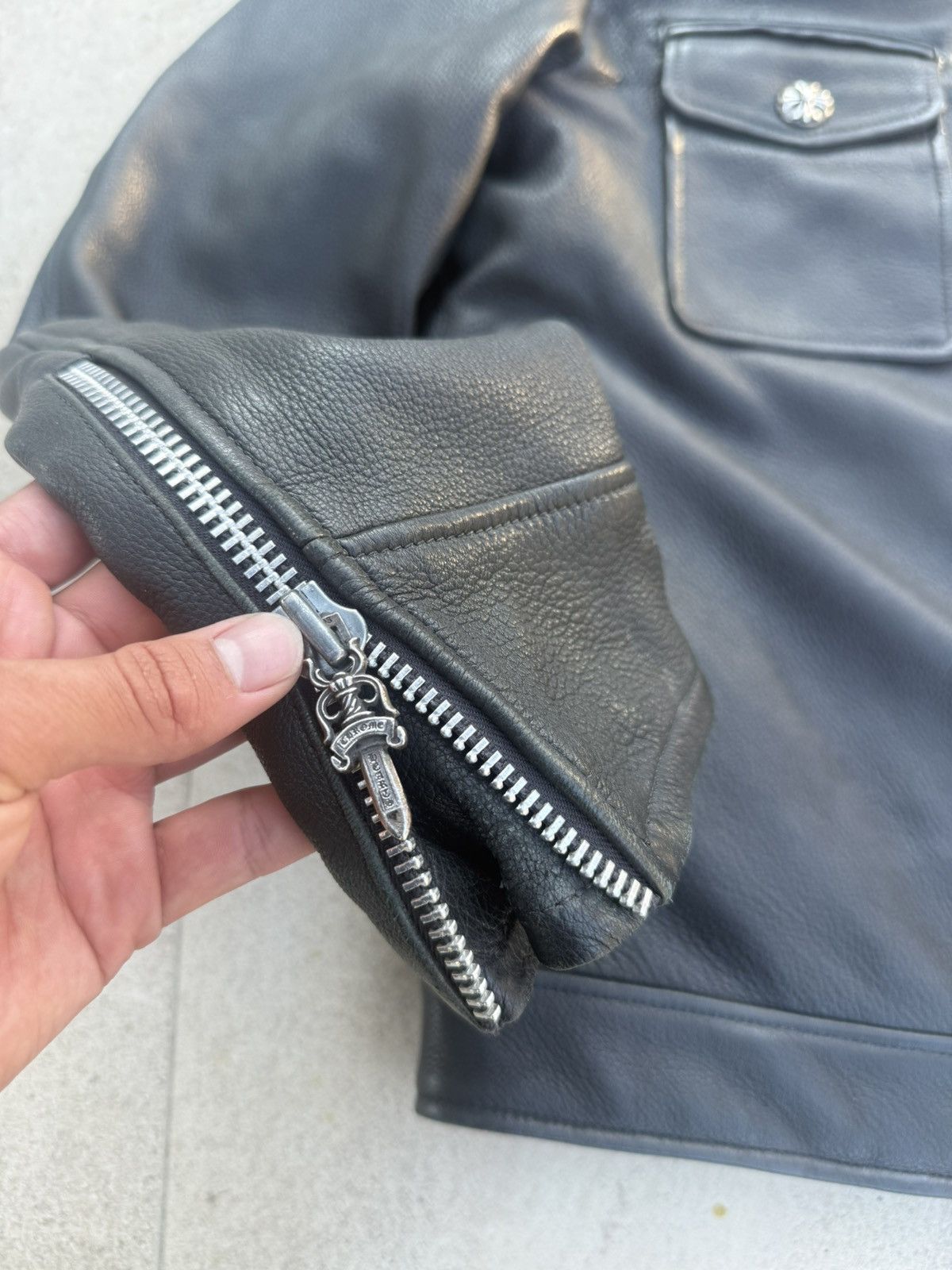 Chrome Hearts Chrome hearts leather policeman jacket size M Size US M / EU 48-50 / 2 - 8 Thumbnail