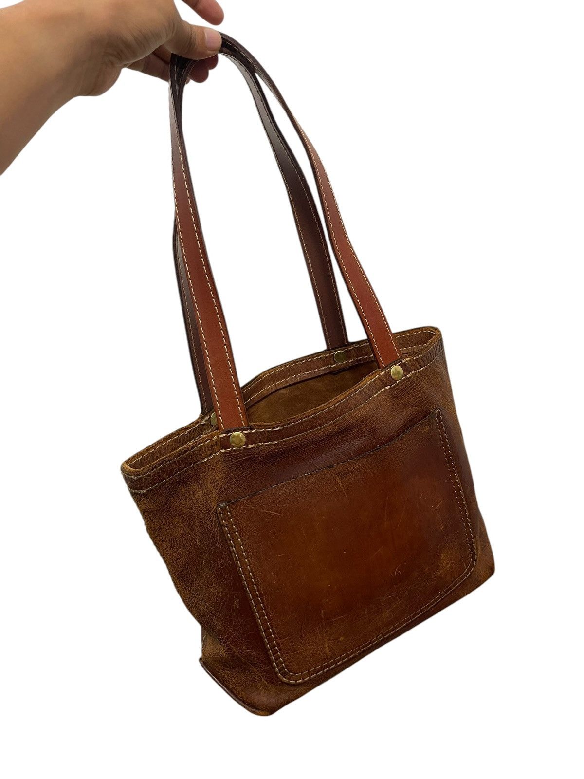 Genuine Leather Full Leather Patina Unknown Tote Shoulder Bag 1🟩0 Size ONE SIZE - 3 Thumbnail