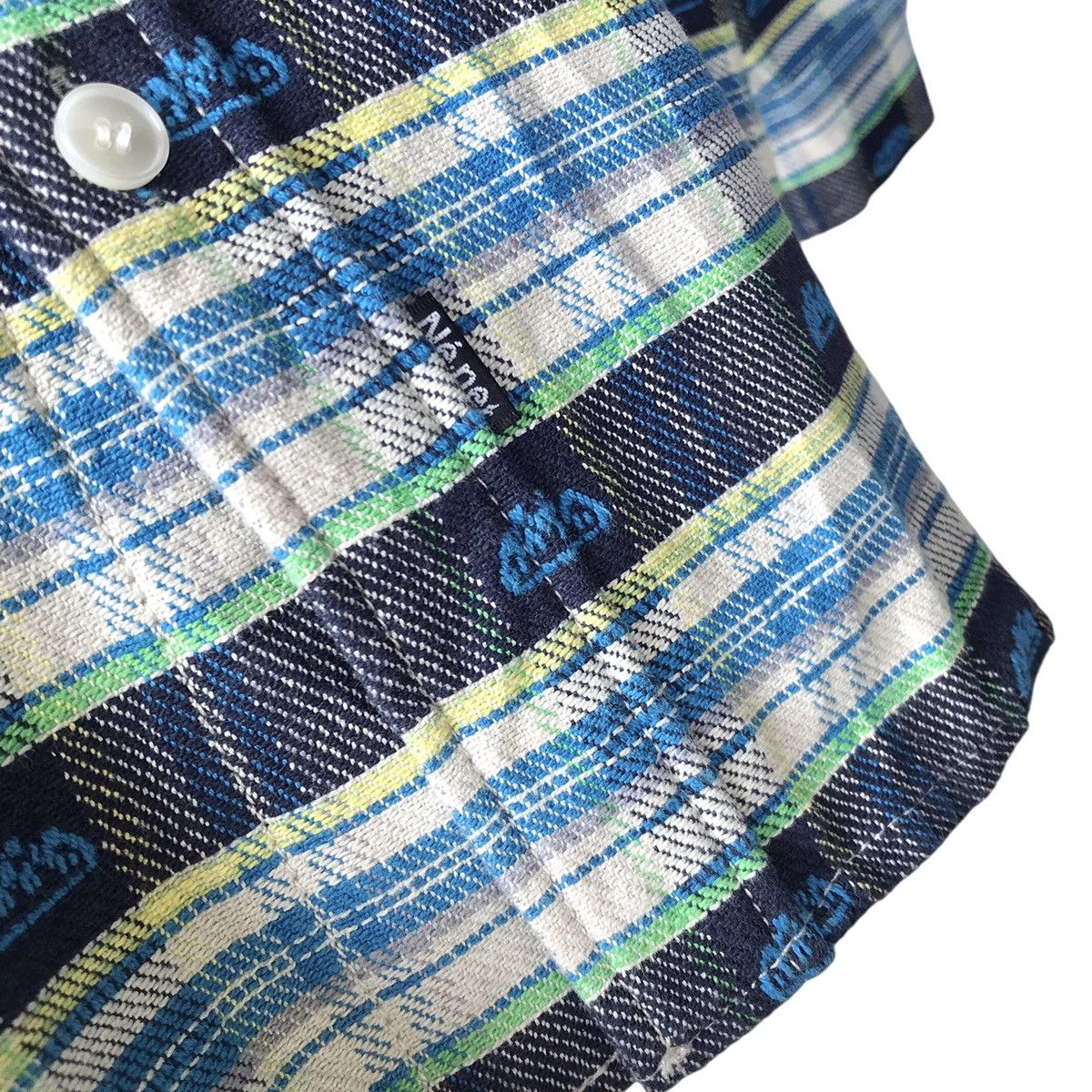 Ne-Net Japan Issey Miyake Design Embroidery Flannel Shirt