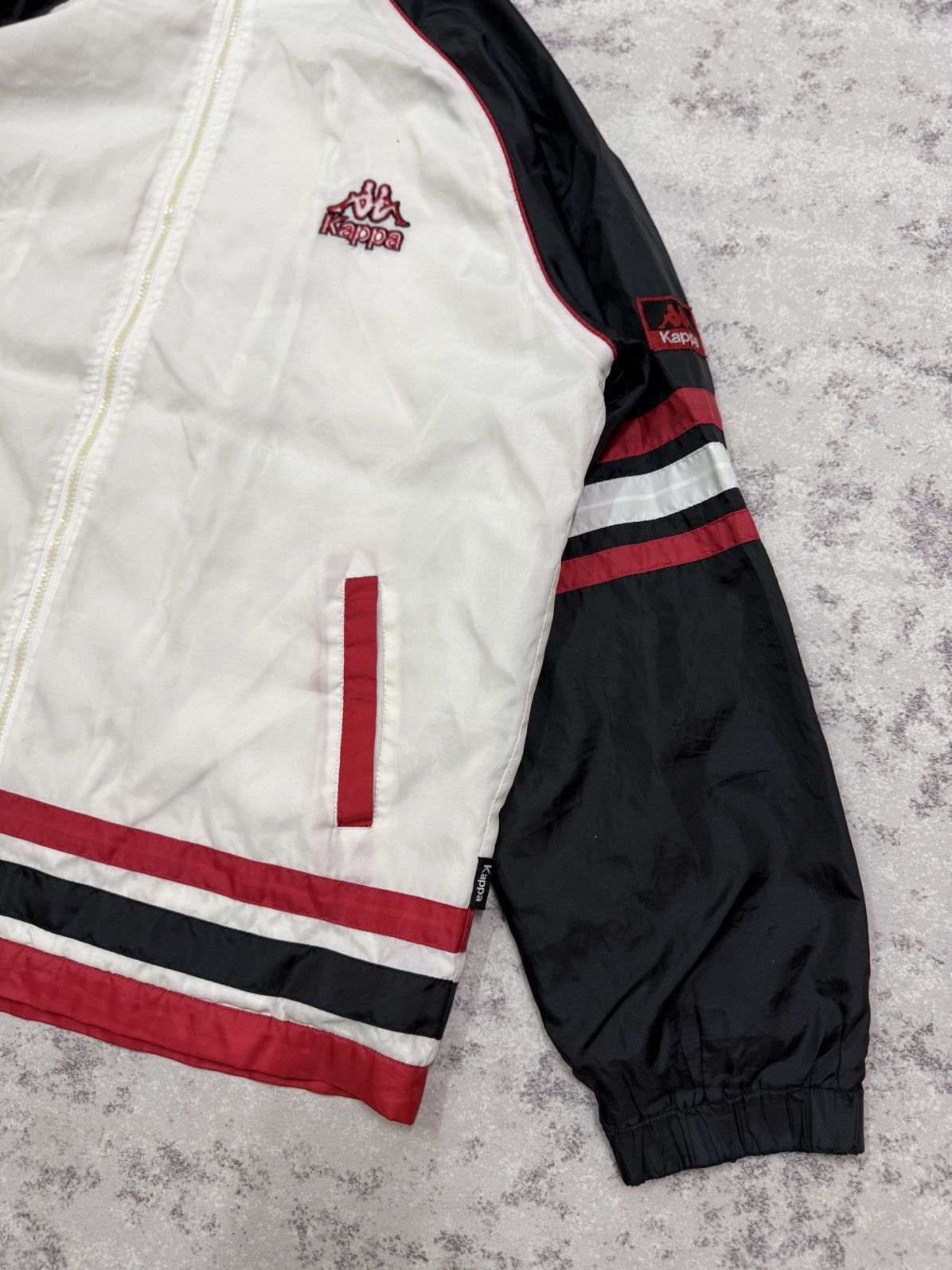 Kappa Vintage 90s Kappa Embroidery Logo Windbreaker Jacket Size US XXL / EU 58 / 5 - 5 Thumbnail