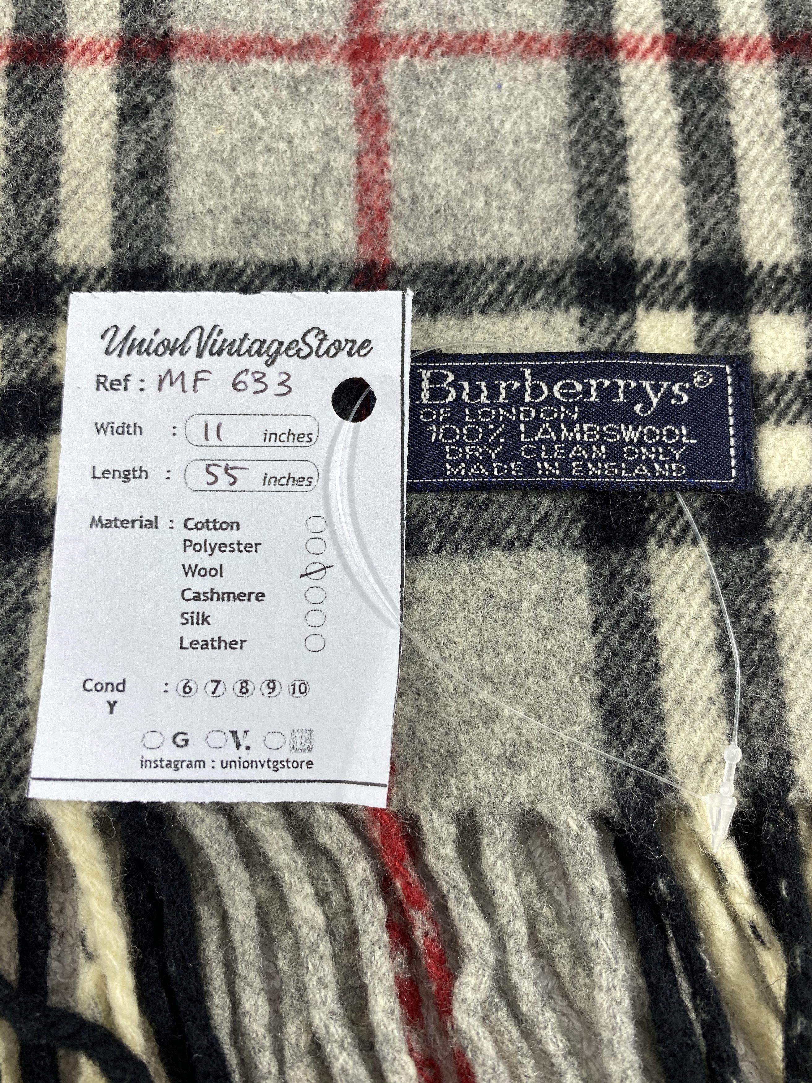 Burberry Vintage Burberry Scarf/Muffler/Neckwear MF633 Size ONE SIZE - 4 Thumbnail