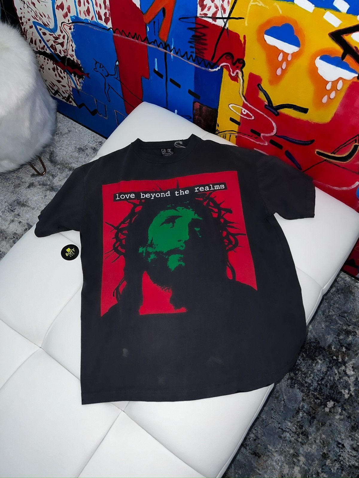 Saint Micheal logo t shirt