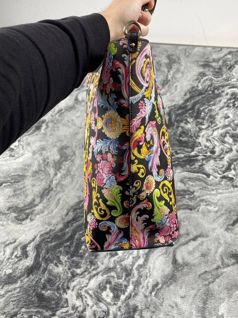 Versace Versace Jeans Couture Versailles Baroque Print Tote Bag Size ONE SIZE - 4 Thumbnail
