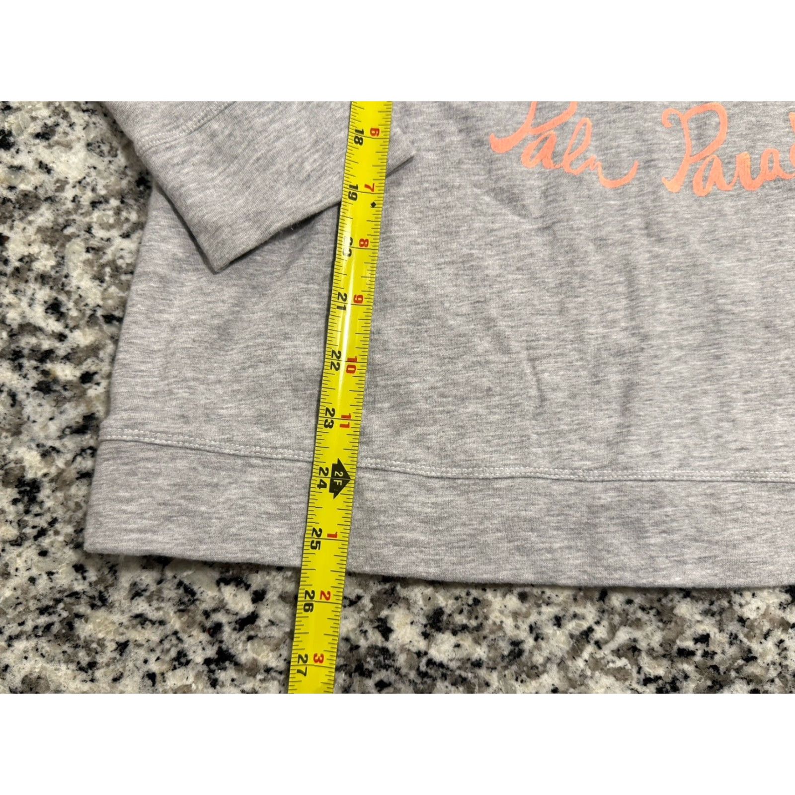 Lilly Pulitzer VINTAGE Lily Pulitzer Women's T-Shirt Medium Gray Palm Tree Print Casual Summer 90s Size M / US 6-8 / IT 42-44 - 2 Thumbnail