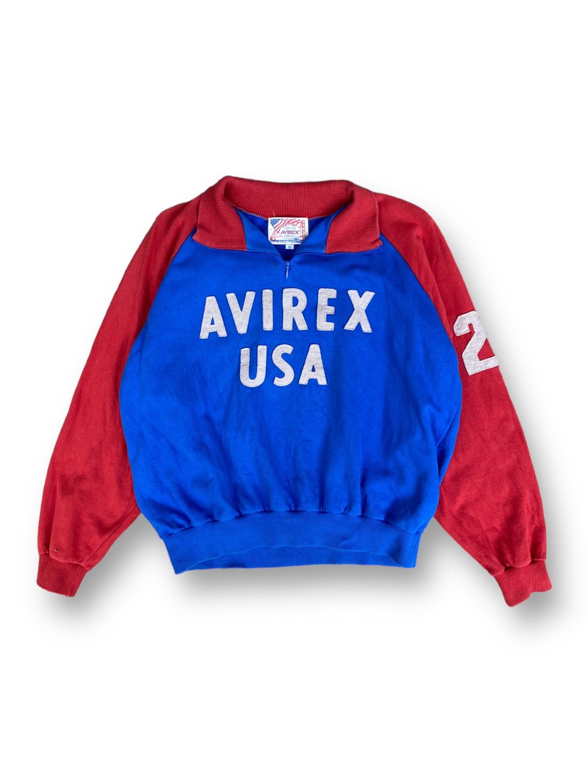 Avirex × Vintage Vintage Avirex USA Classic Half Zip Sweatshirt. #B9 Size US S / EU 44-46 / 1 - 1 Thumbnail