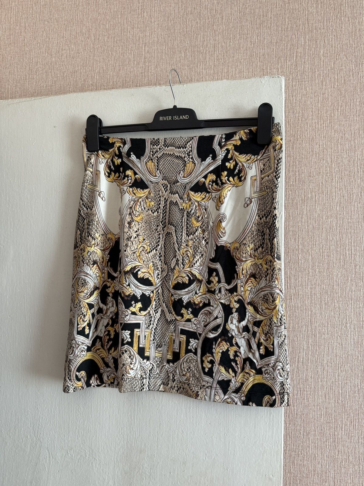 Just Cavalli Vintage Just Cavalli Skirt Women Baroque Print Mini Pencil Size M / US 6-8 / IT 42-44 - 3 Thumbnail