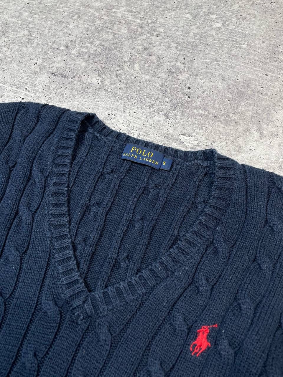 Polo Ralph Lauren Vintage Polo Ralph Lauren V Neck Knitted Sweater Y2K Size S / US 4 / IT 40 - 4 Thumbnail