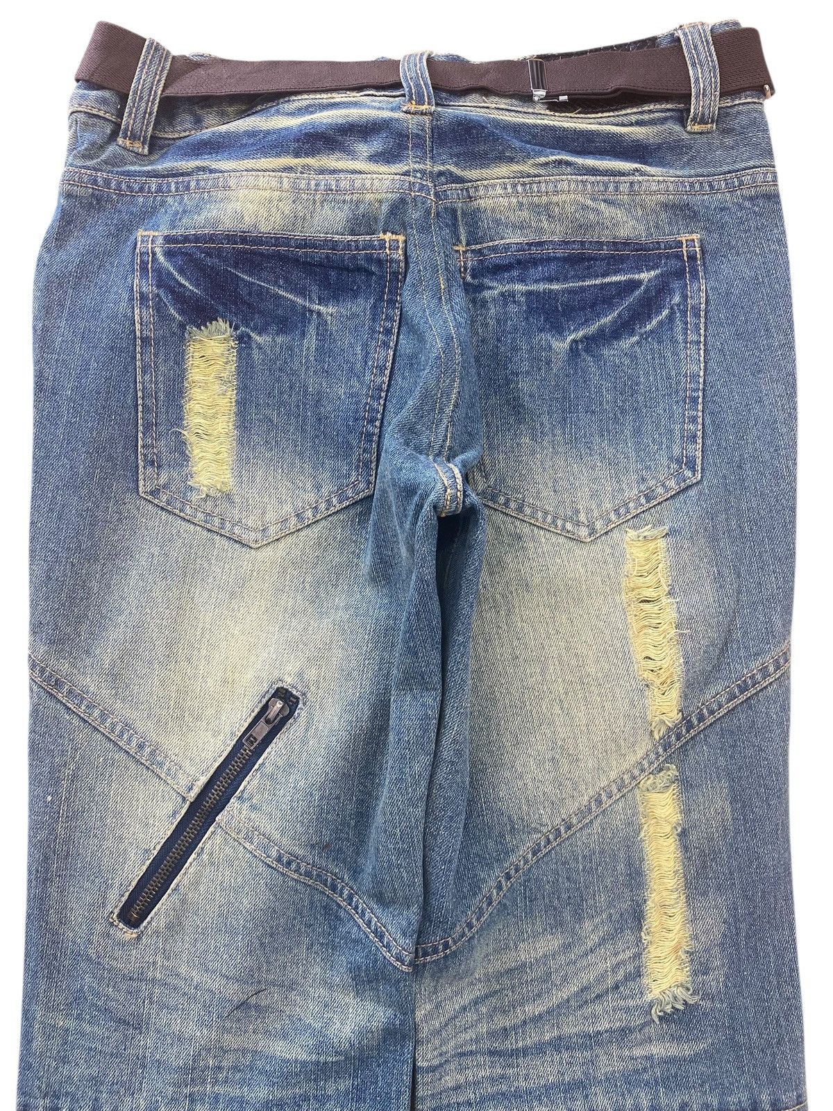 Japanese Brand Japanese Brand 2000s Roshell Gimmick Studded Bondage Flare Size US 28 / EU 44 - 4 Thumbnail