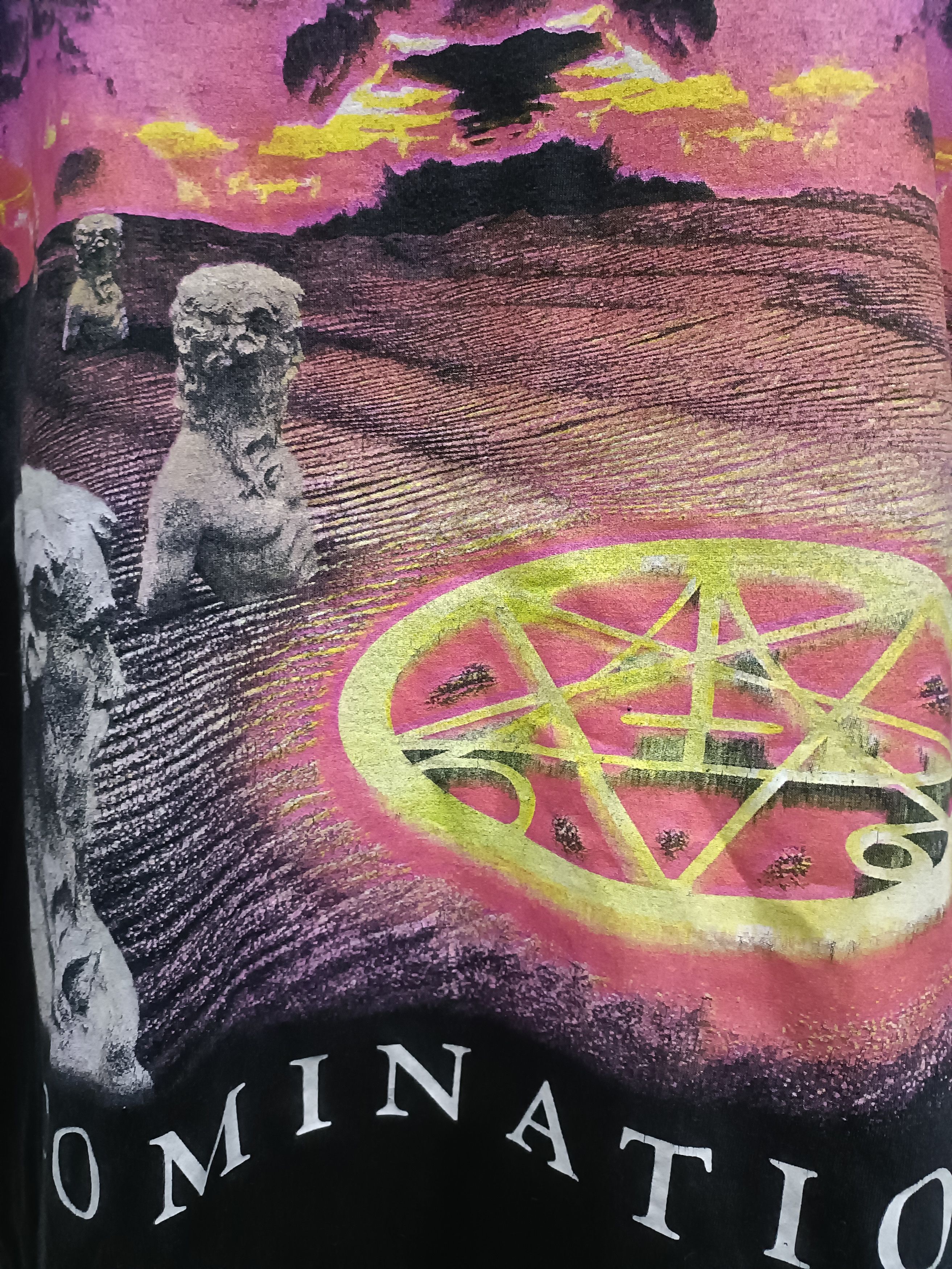 Vintage MORBID ANGEL "Domination" Vintage 1995 Long Sleeve T Shirt Size US L / EU 52-54 / 3 - 3 Thumbnail