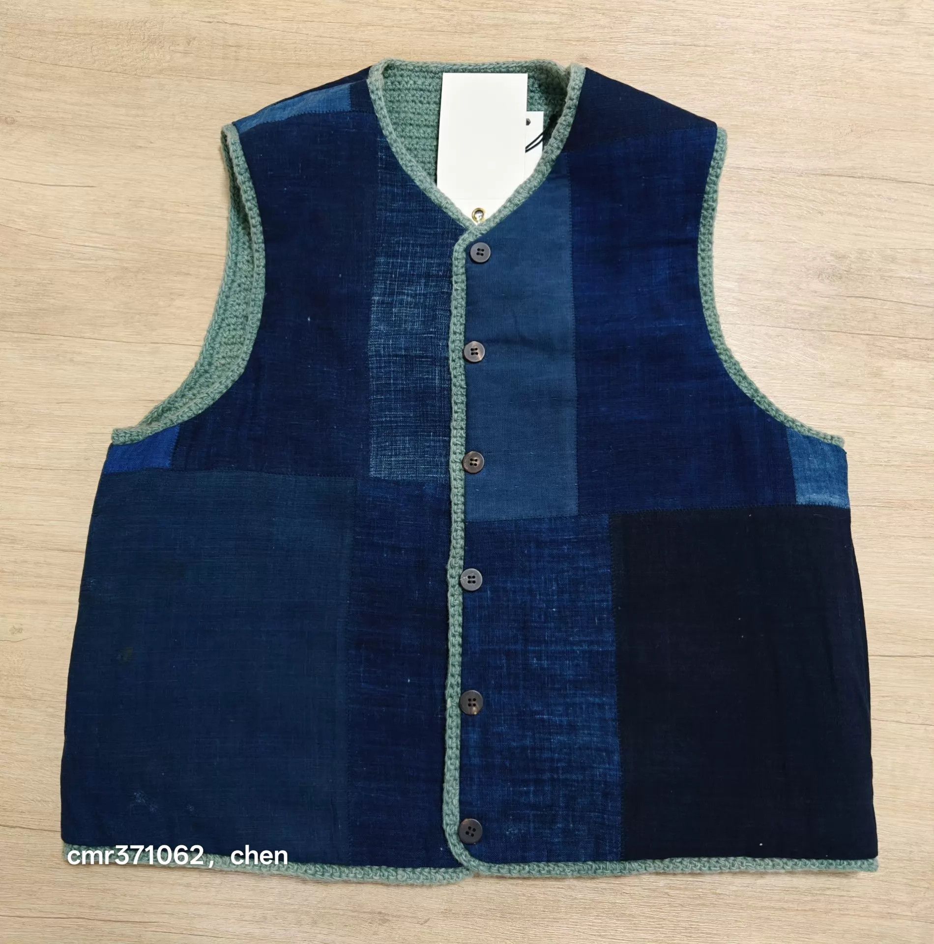 Visvim VISVIM 24AW Crochet Knit Vest (N.D.) LT Green 3 Size US L / EU 52-54 / 3 - 4 Thumbnail