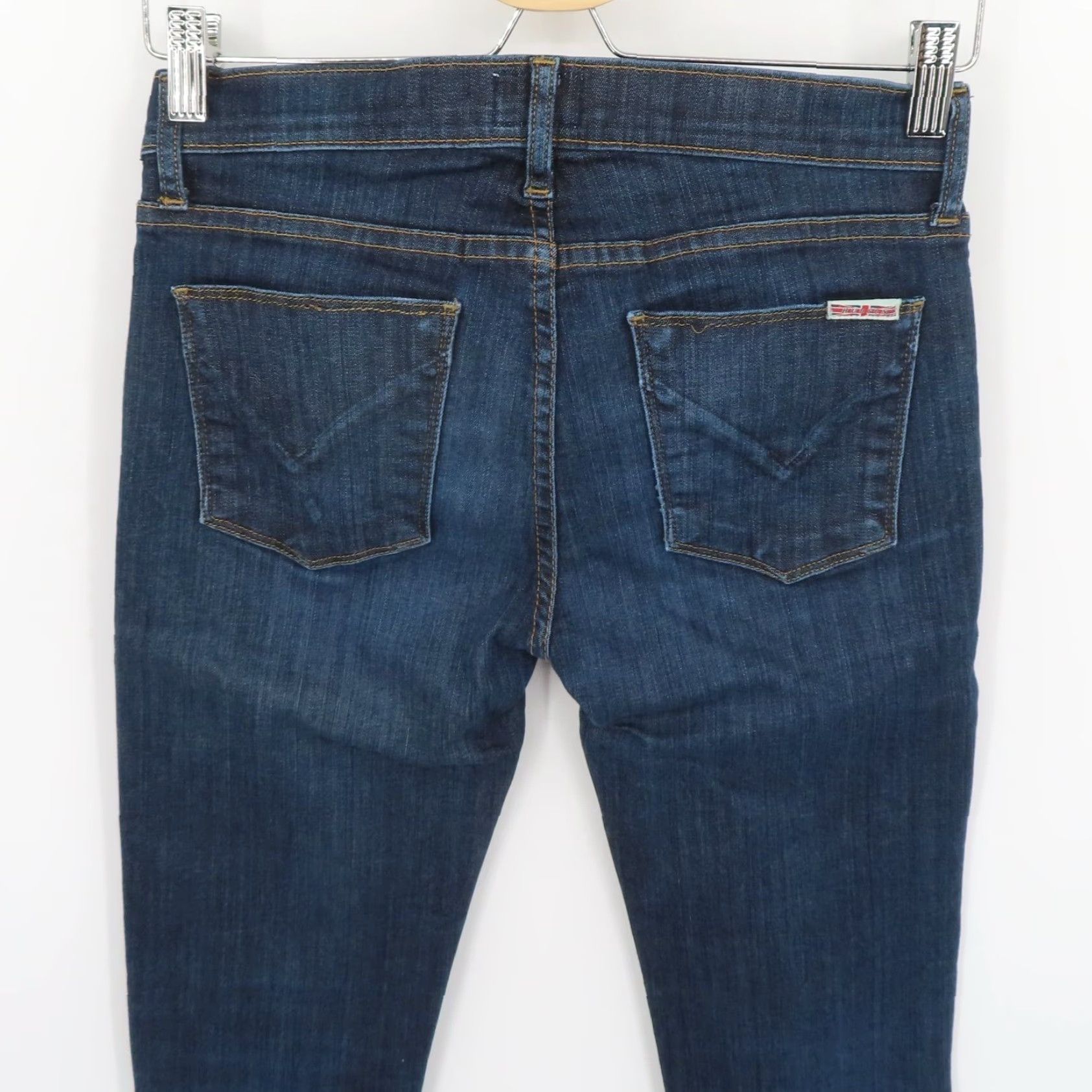 Hudson Hudson Jeans Nicko? (Original contains "Nico") Hudson Women 27 Nico Super Skinny Midrise Dark Blue Denim Jeans Pockets Cotton Denim Size 27" / US 4 / IT 40 - 6 Thumbnail