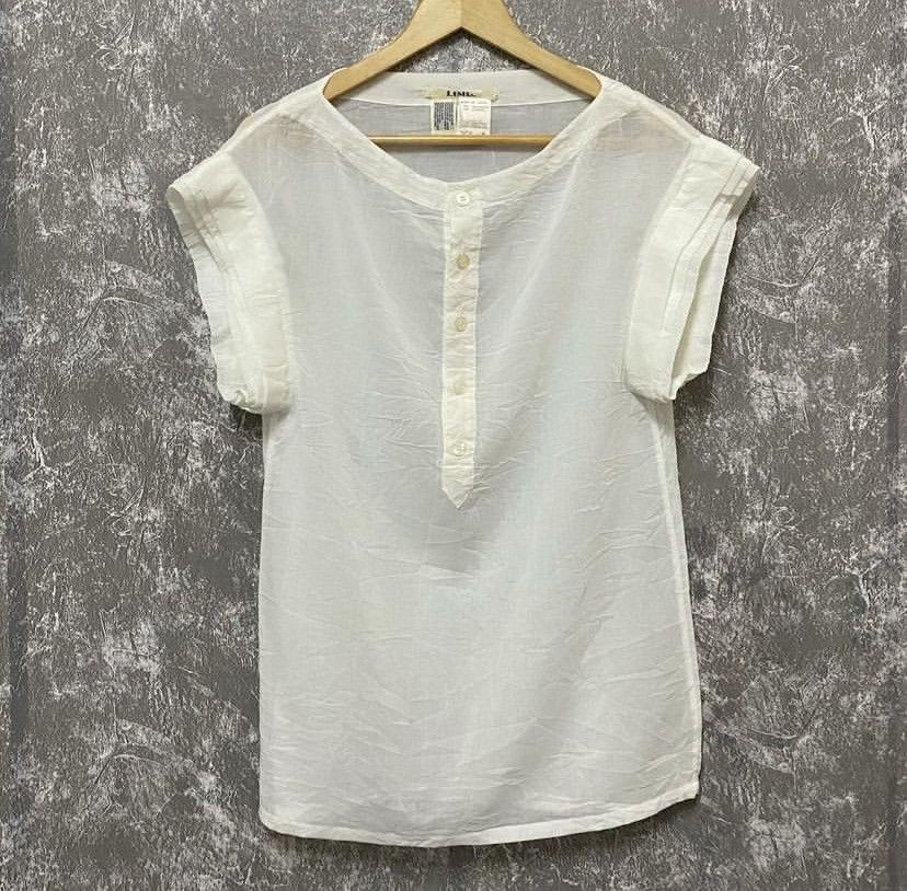 image of Limi Feu By Yohji Yamamoto Shirt Design in White, Women's (Size Small)