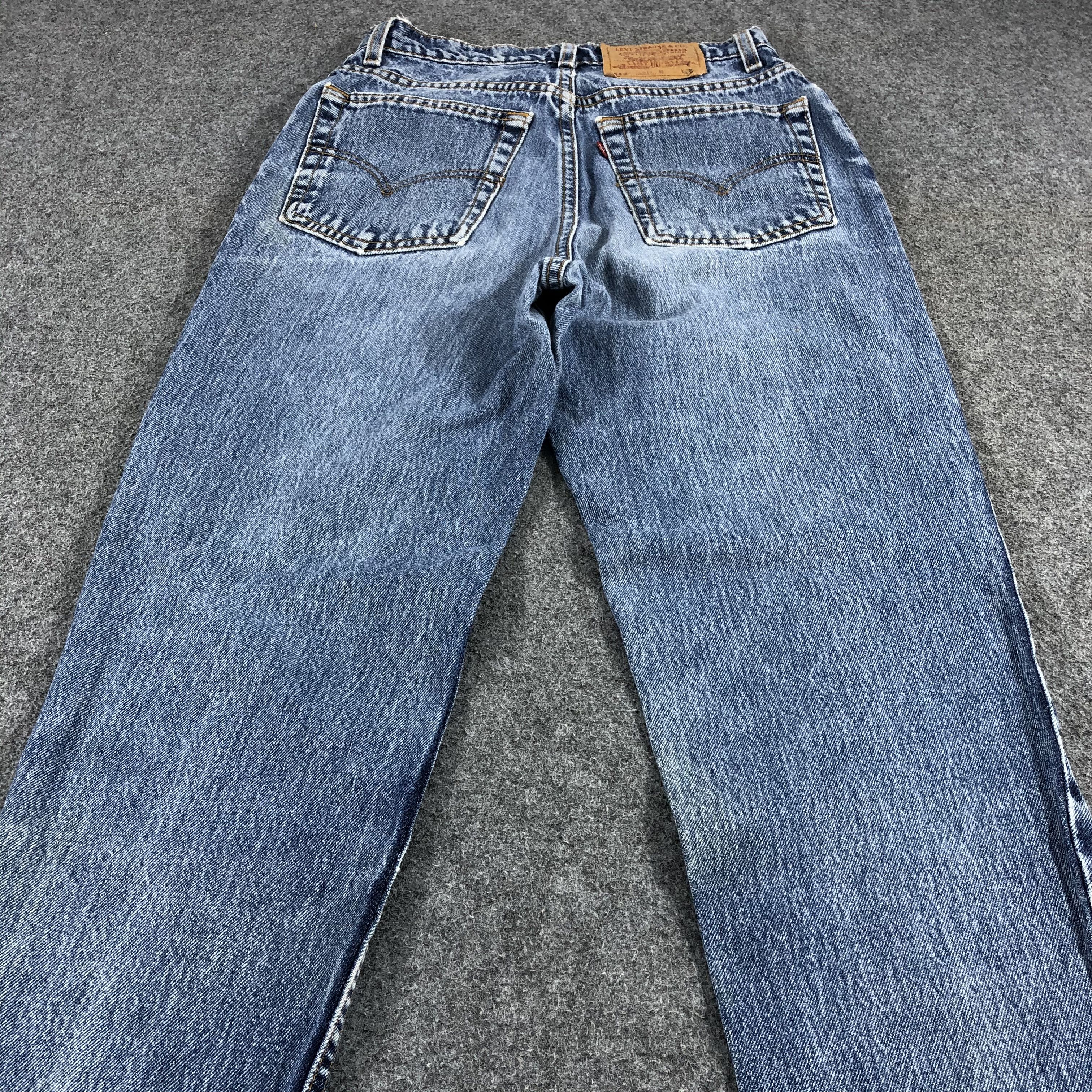 Levi's Vintage Levis 512 Jeans Blue Wash Slim Fit Denim KJ463 Size US 27 - 4 Thumbnail