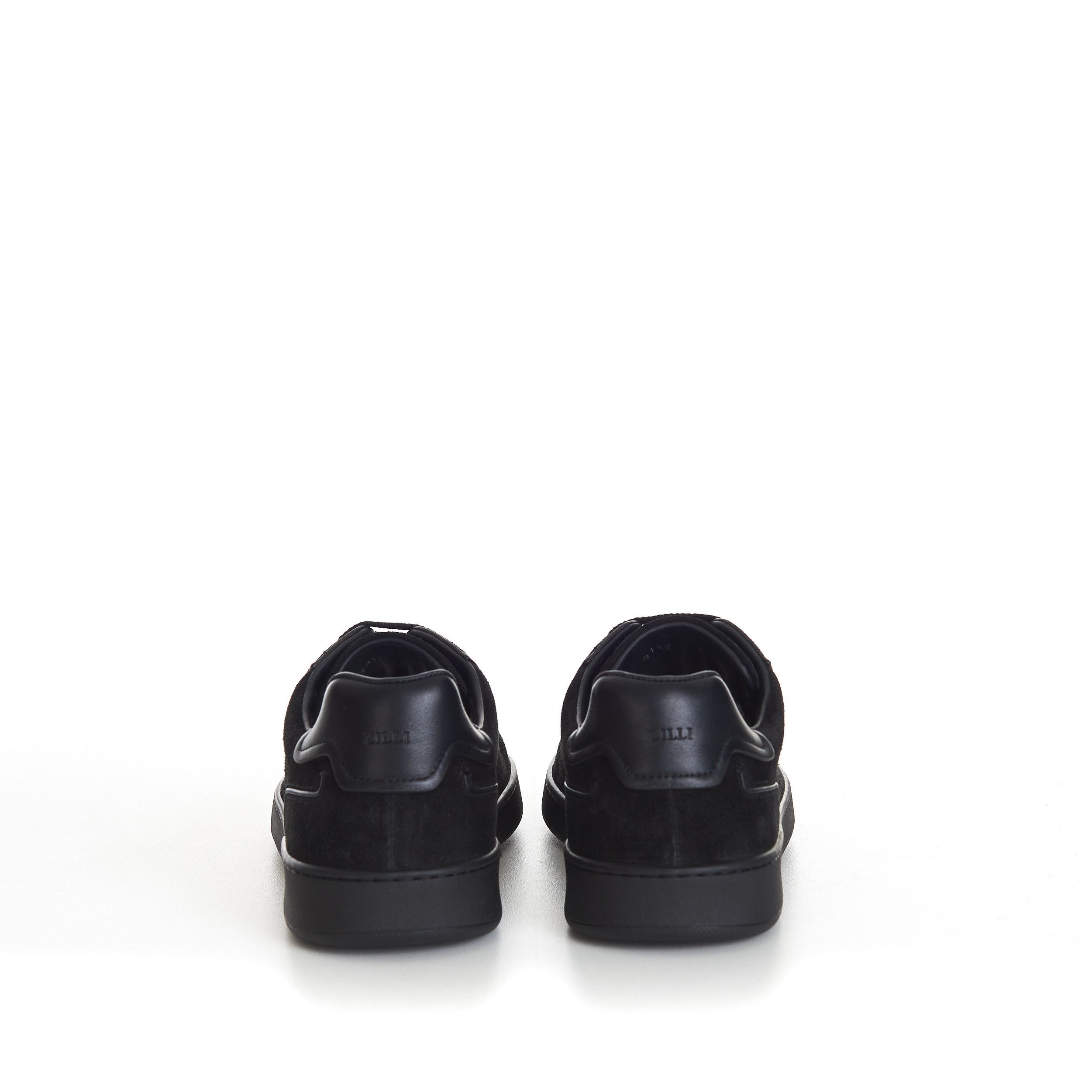 Zilli Black Suede Low Top Round Toe Sneakers Size US 8 / EU 41 - 6 Thumbnail