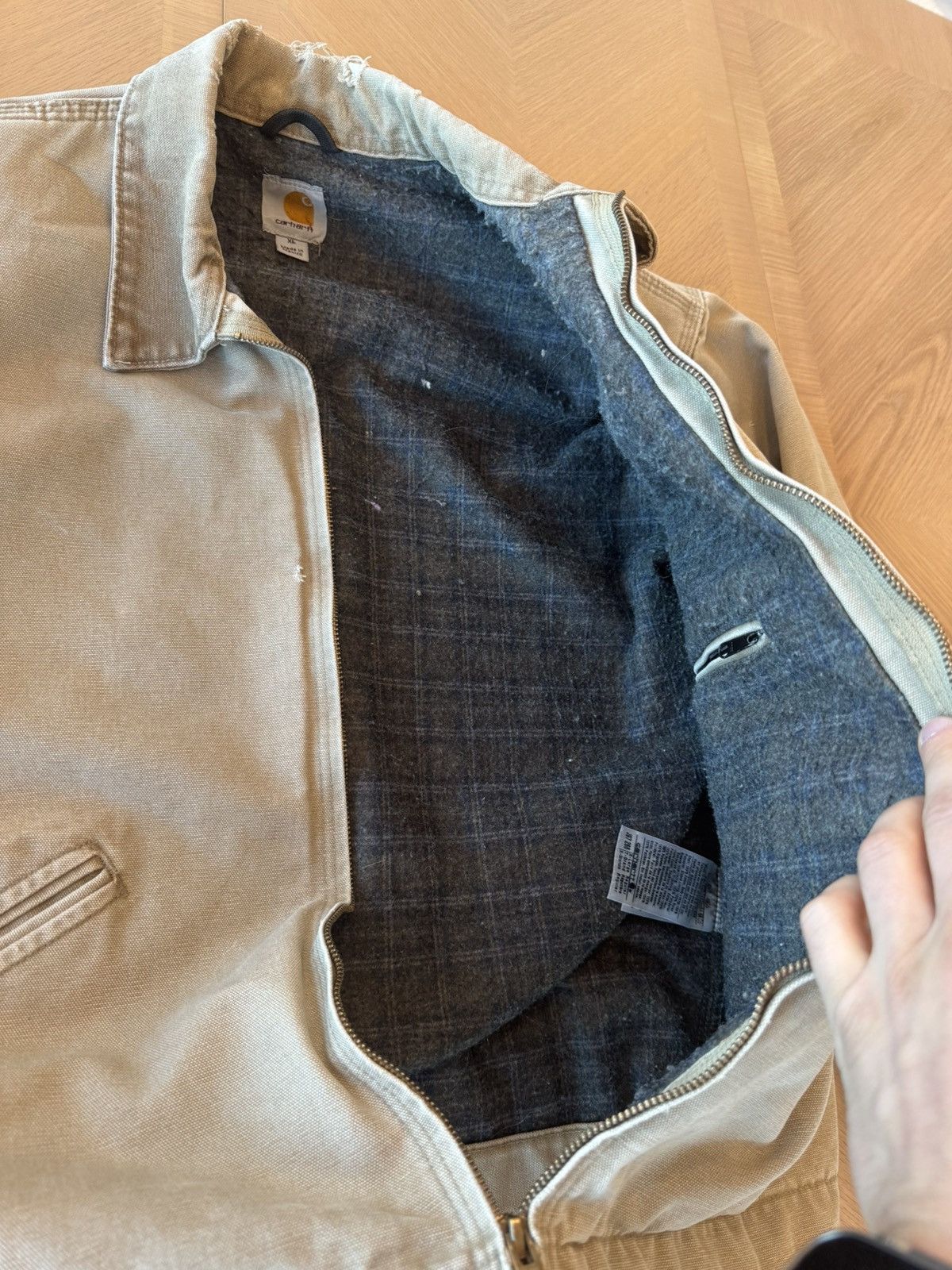 Carhartt × Vintage Tan Carhartt Detroit Size US XL / EU 56 / 4 - 6 Thumbnail