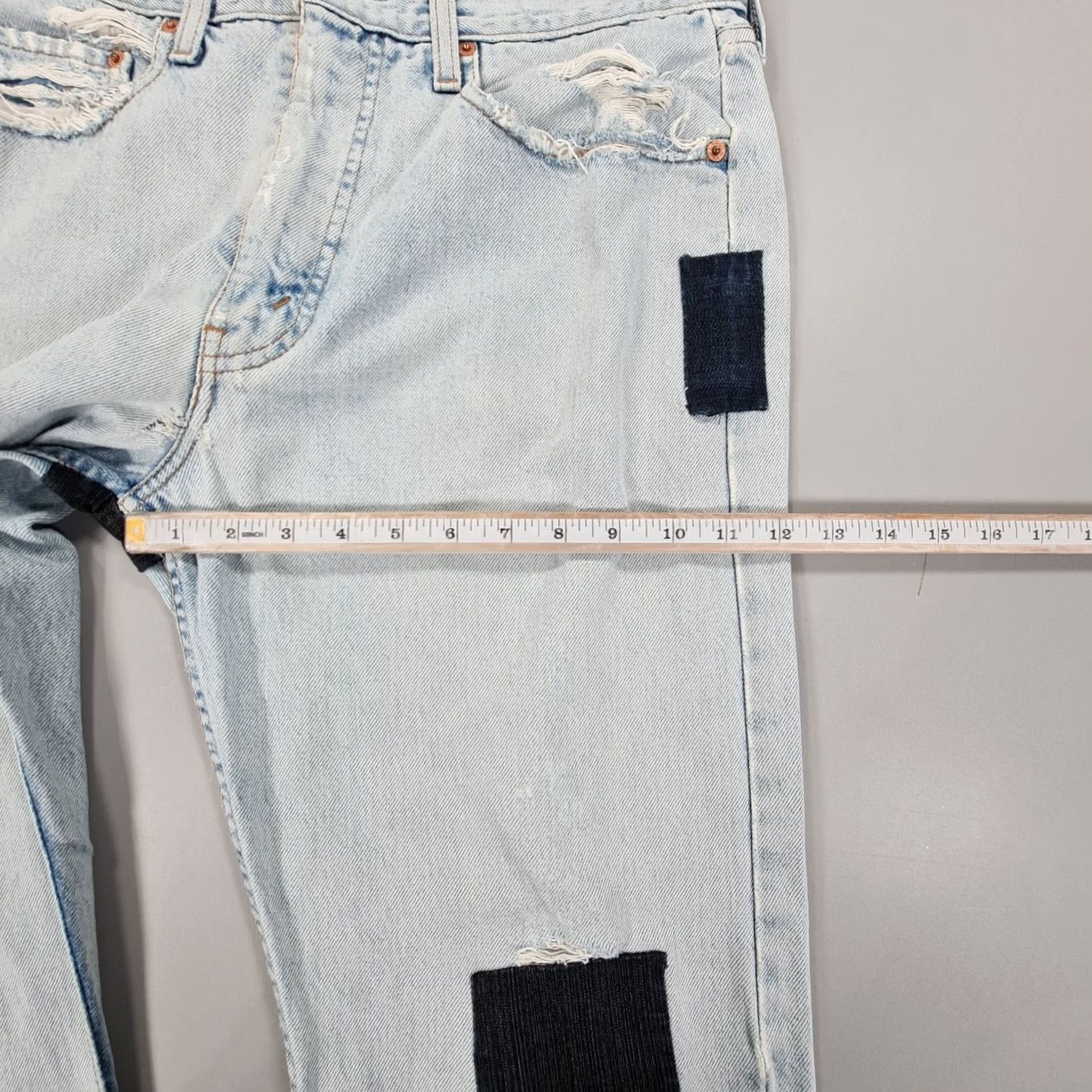 Levi's VINTAGE Levi's 615 02 Jeans Blue Regular Straight 90s Mens W32 L30 Orange Tab Distressed Pockets Retro Outdoor Classic Denim Cotton Size US 32 / EU 48 - 6 Thumbnail