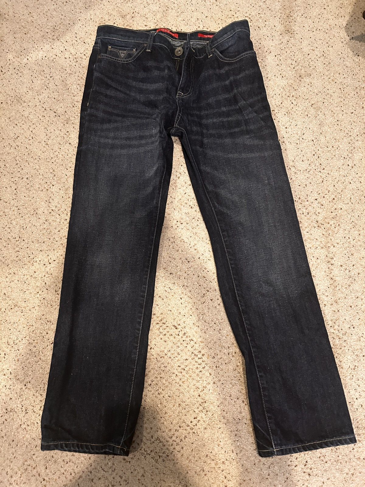 Guess 32x30 Guess Denim Jeans - Dark Wash Straight Leg Del Mar Fit Size US 32 / EU 48 - 1 Thumbnail