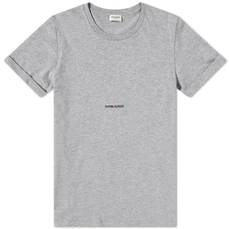saint laurent rive gauche t-shirt grey