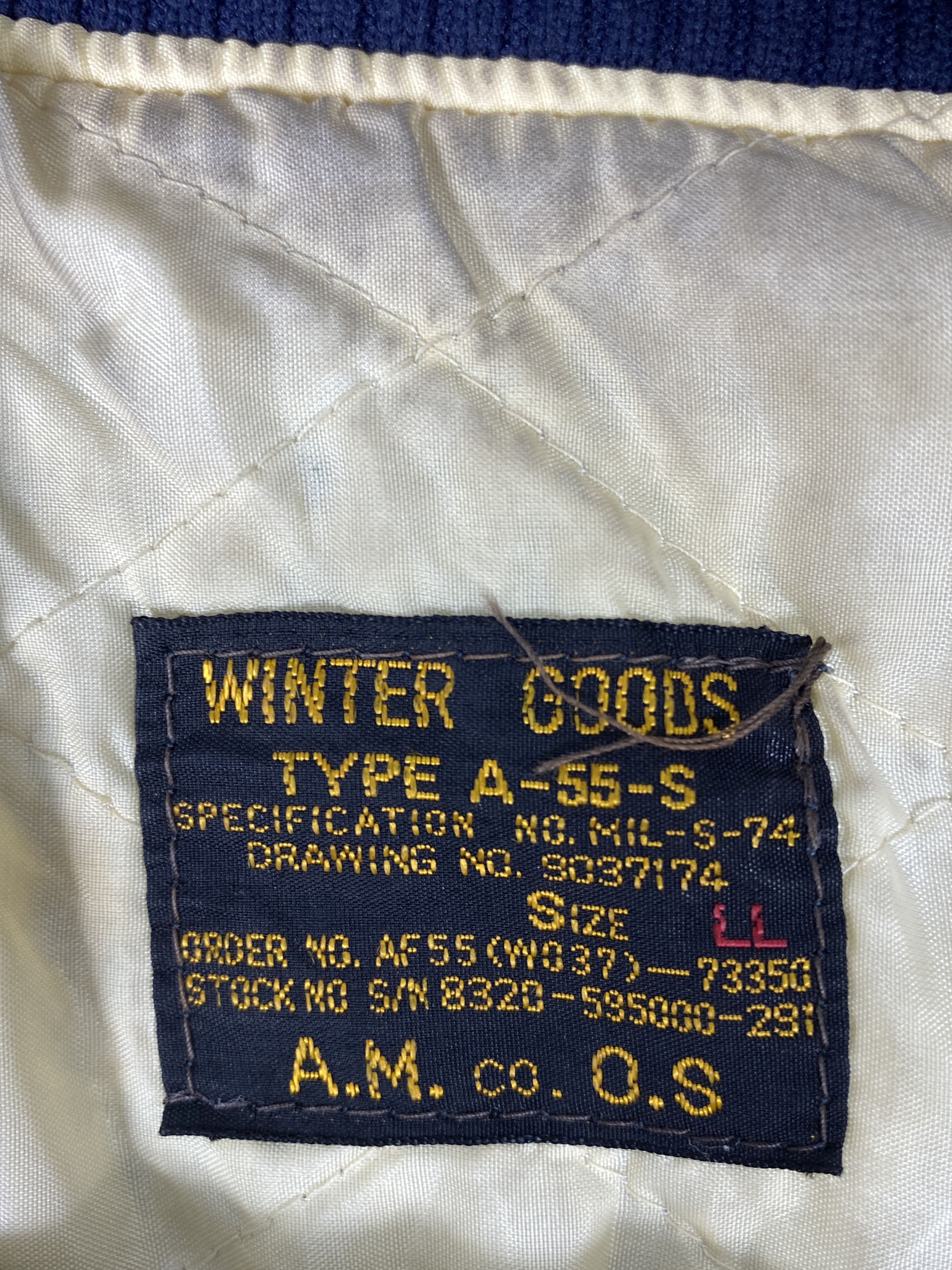 Japanese Brand Vintage Winter Goods Quilted Lining Bombers Jacket J1870 Size US M / EU 48-50 / 2 - 9 Thumbnail