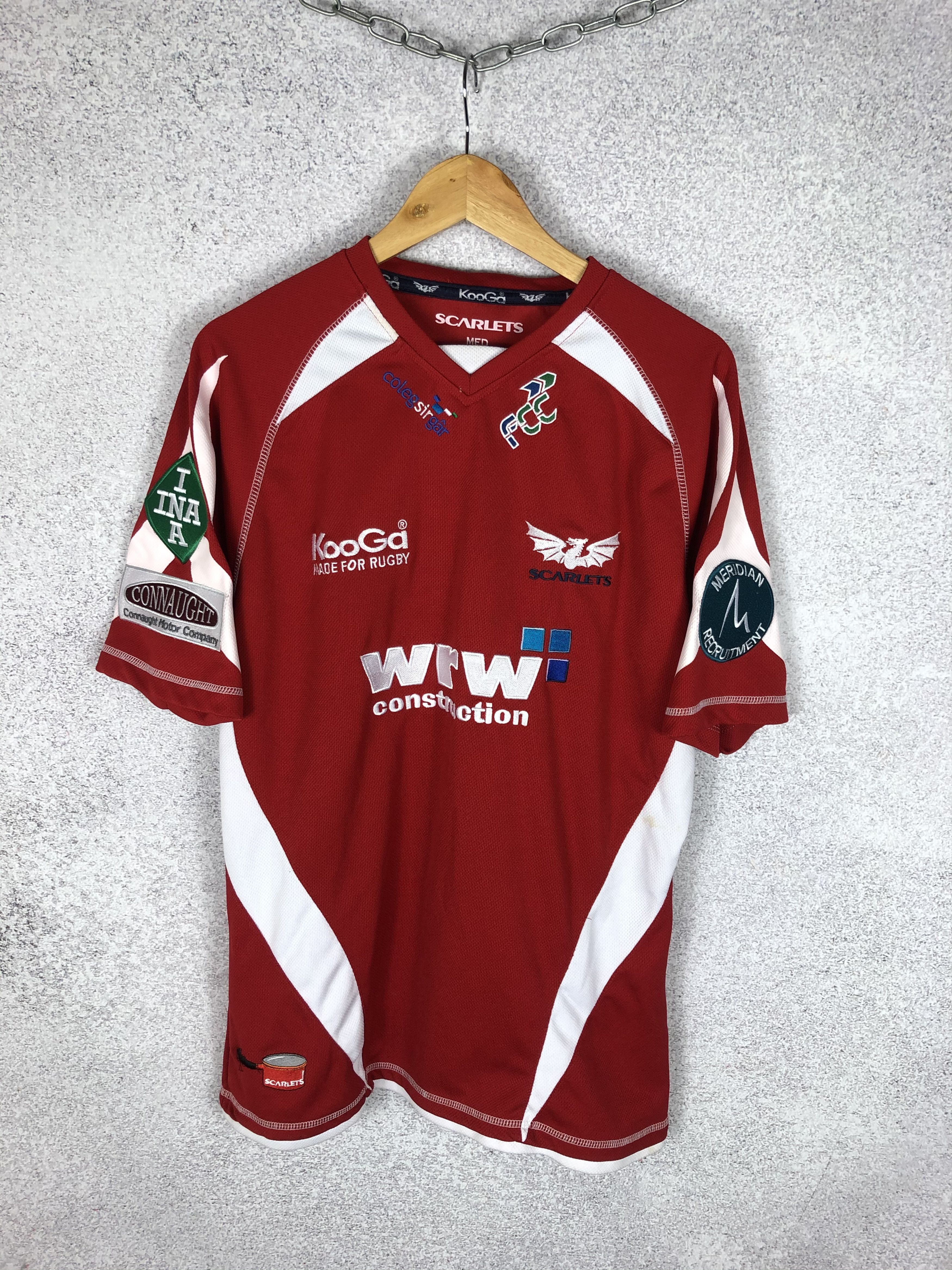 Vintage Vintage Scarlets Rugby JERSEY KOOGA 90s T-Shirt Size US M / EU 48-50 / 2 - 1 Thumbnail