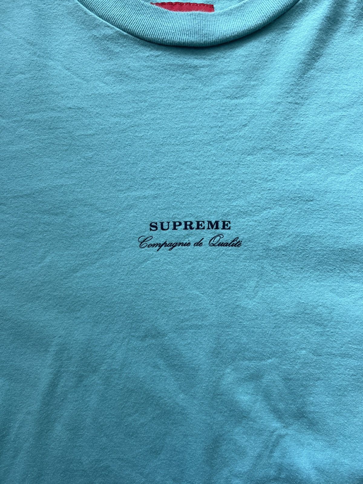 Supreme Supreme Qualite Teal Tee Size US L / EU 52-54 / 3 - 3 Thumbnail