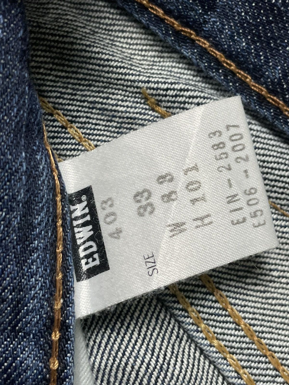 Edwin × Japanese Brand × Vintage Vintage EDWIN Men’s Straight Jeans (91) Size US 35 - 8 Thumbnail
