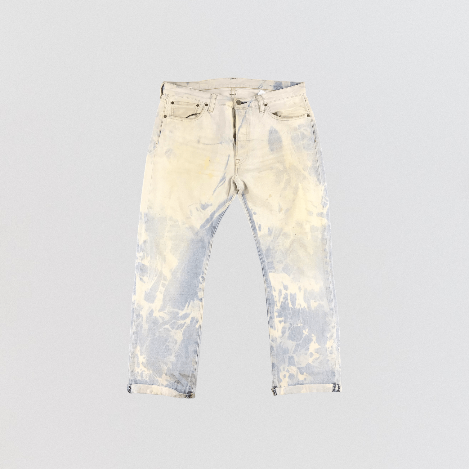 Levi's Light Wash Vintage Distress Levis 501 Jeans-JM1525 Size US 36 / EU 52 - 1 Thumbnail