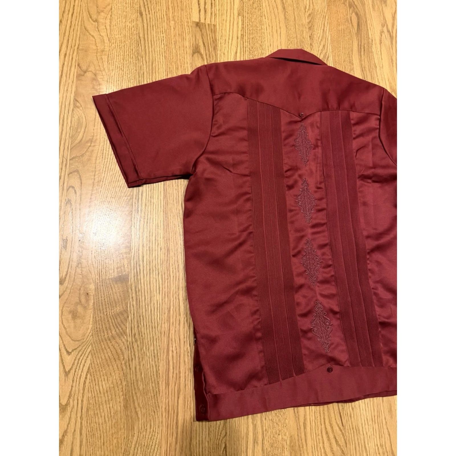 Vintage VINTAGE Guayabera Yucateca Shirt Medium Men’s Satin Mexican Copacabana NOS NWT Size US M / EU 48-50 / 2 - 3 Thumbnail