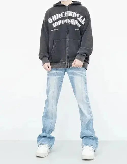 Japanese Brand Fujisawa x Ran Vintage Double Face Printed Hoodie Size US XL / EU 56 / 4 - 3 Thumbnail