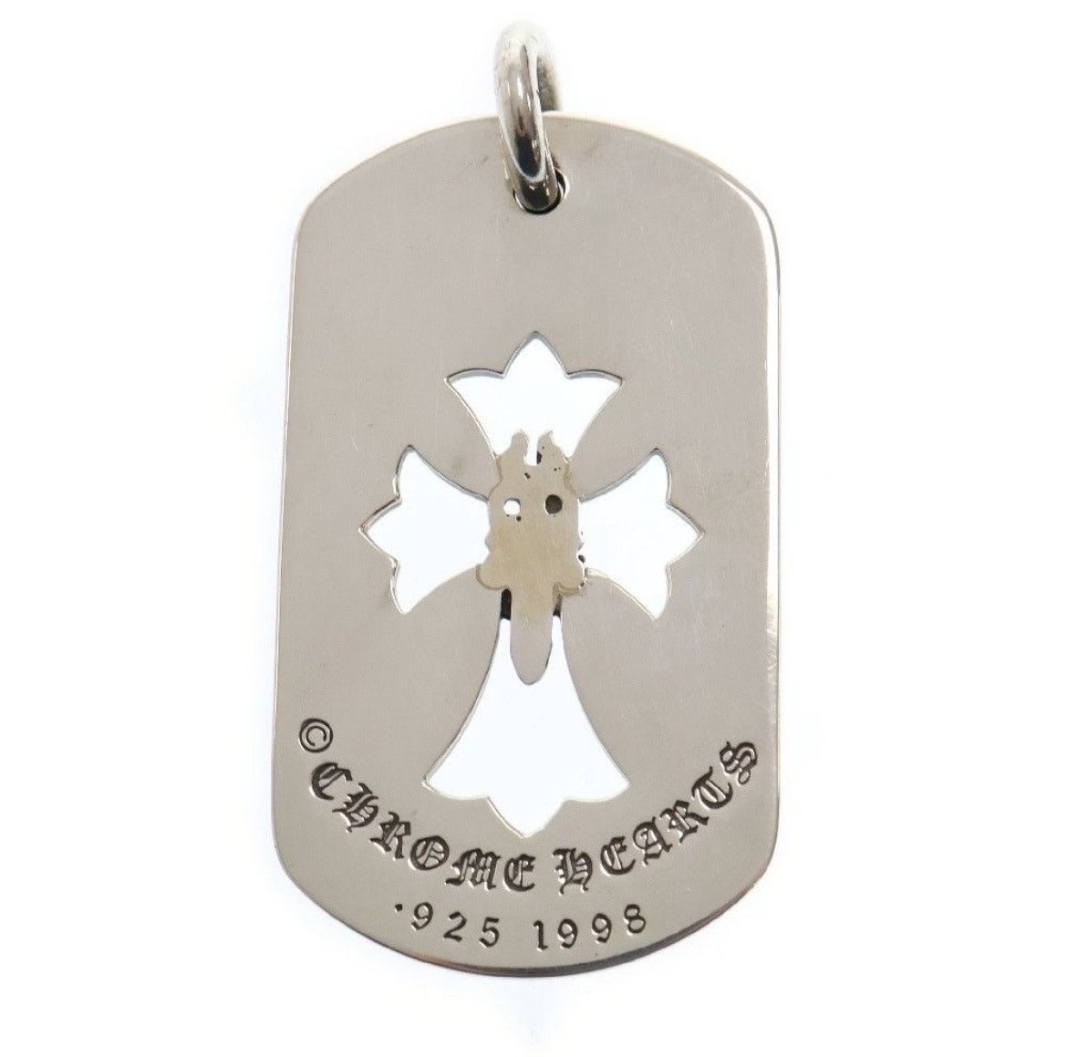 Chrome Hearts Chrome Hearts Large Cross Dagger Dog Tag Necklace Size ONE SIZE - 2 Thumbnail