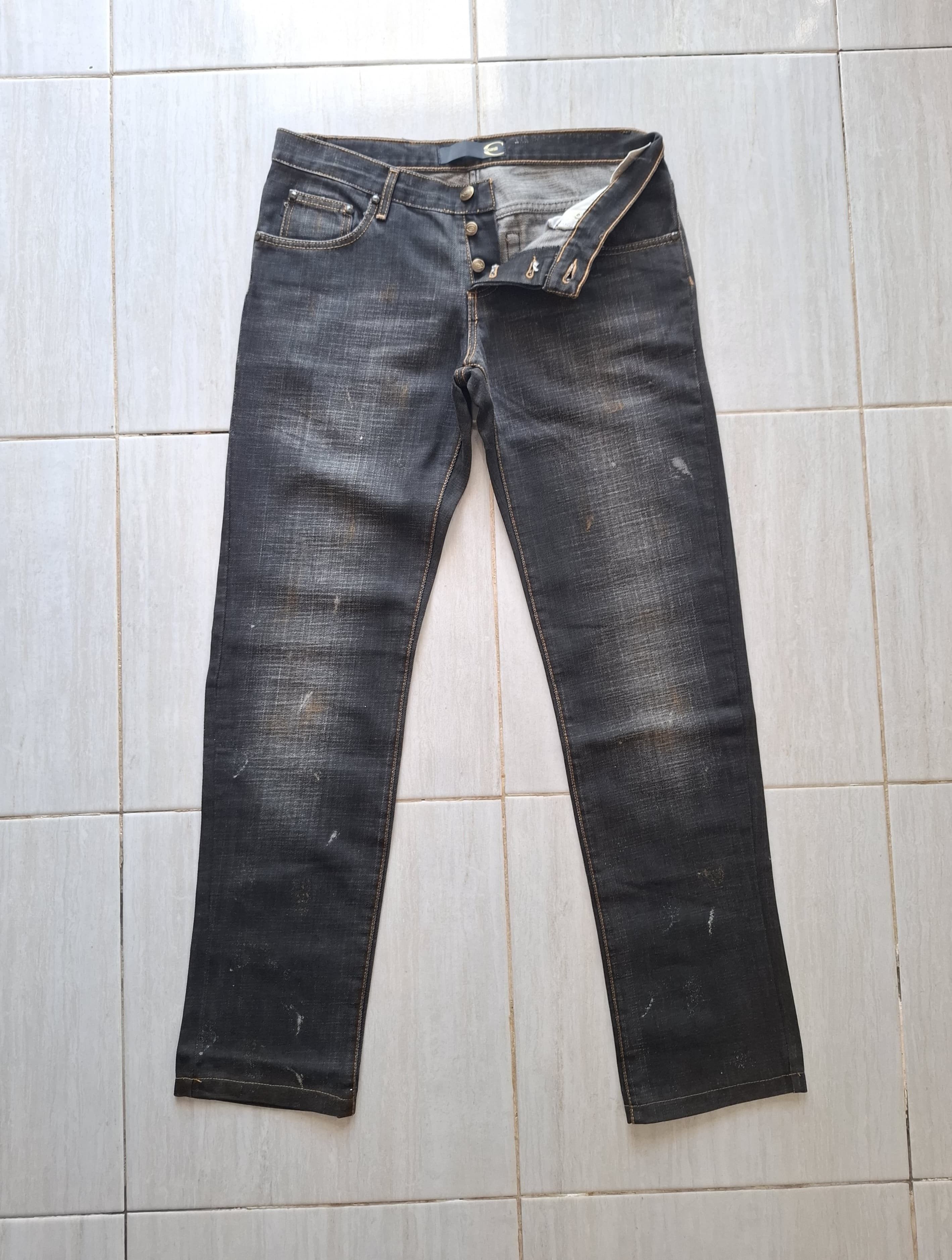 Just Cavalli Just cavalli brown denim painted Size US 31 - 4 Thumbnail
