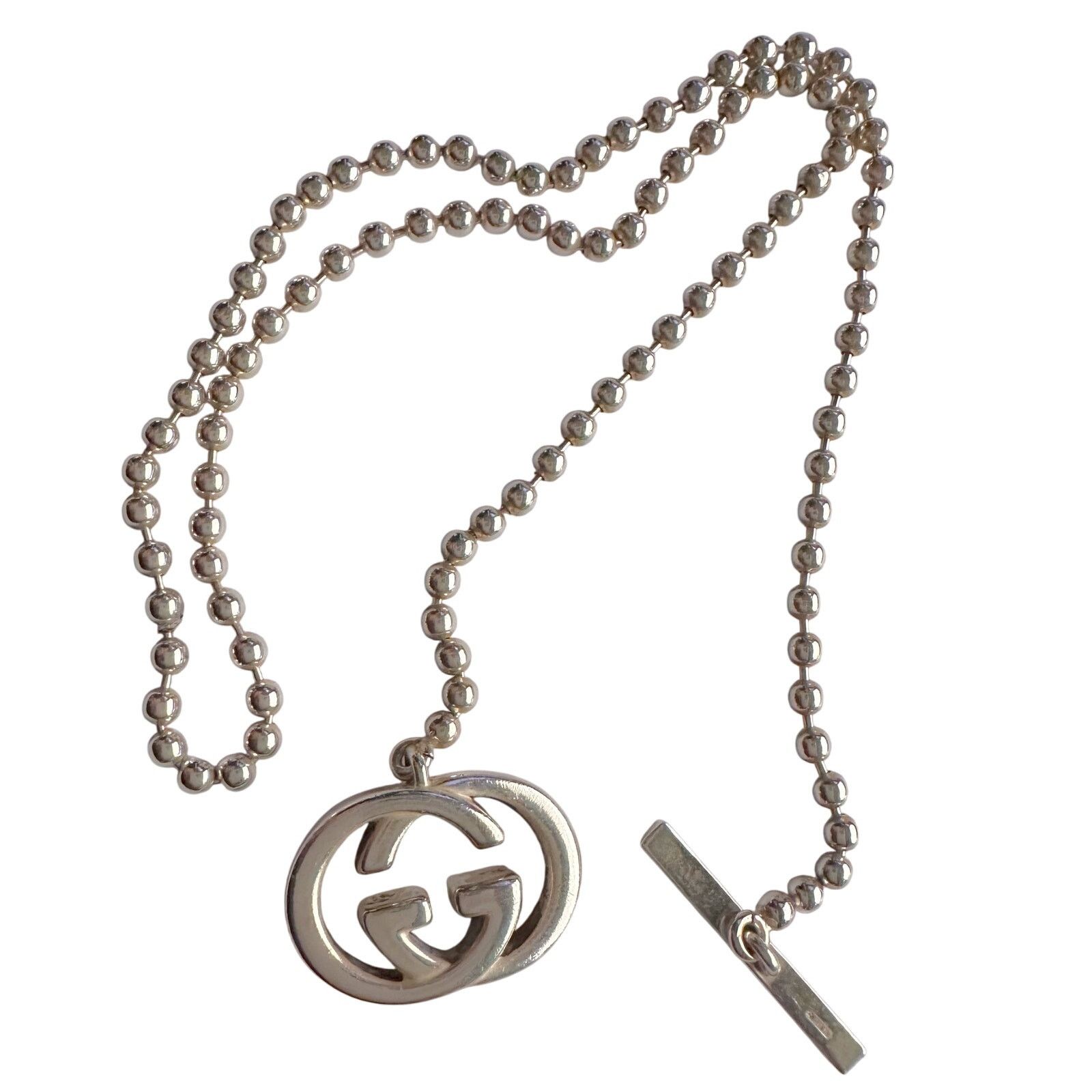 Gucci GUCCI GG Toggle Ball Chain Necklace with Box & Dust Bag Size ONE SIZE - 4 Thumbnail