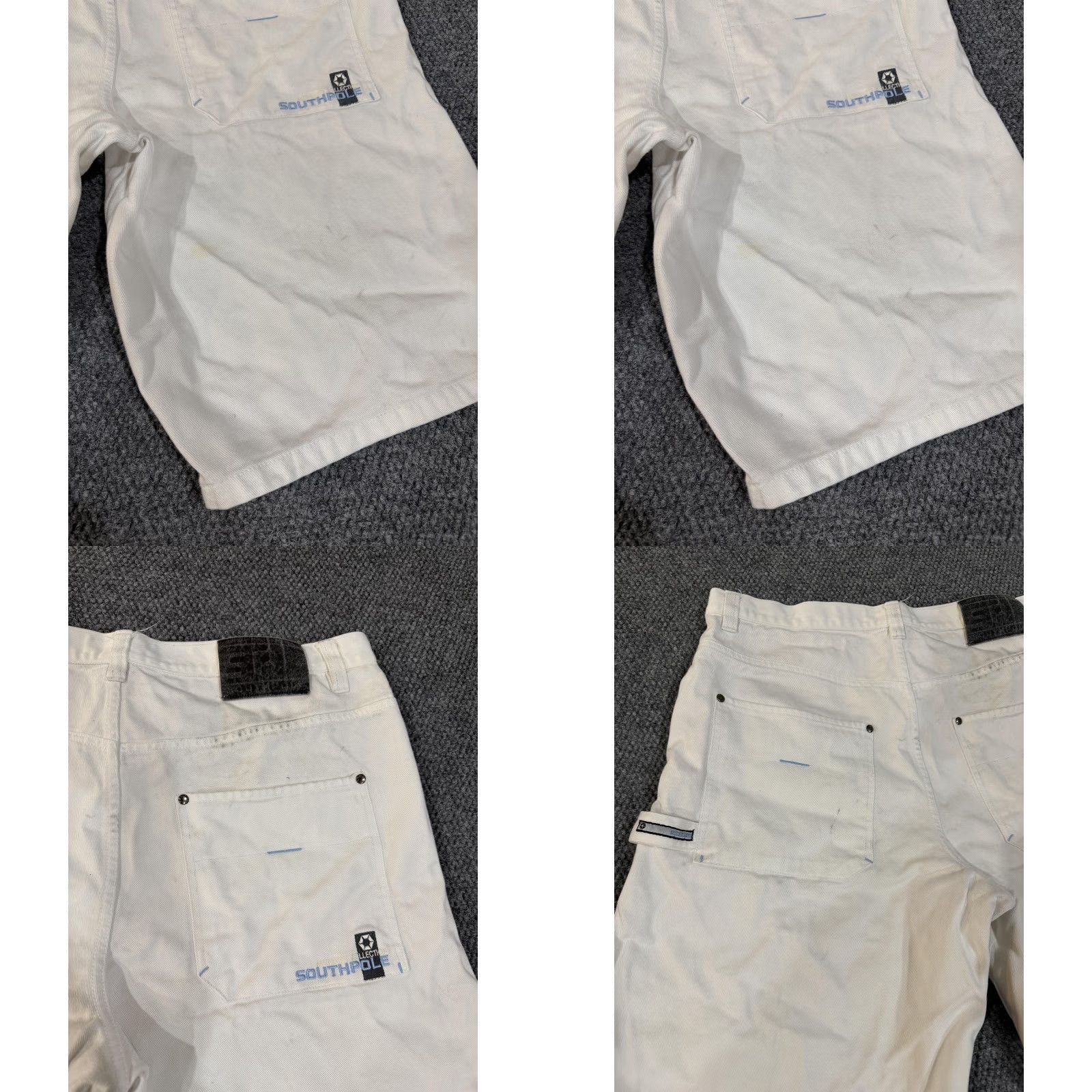 Southpole Southpole Shorts Mens 40 White Denim Relaxed Fit Bermuda 5 Pocket Logo Casual Size US 40 / EU 56 - 8 Thumbnail