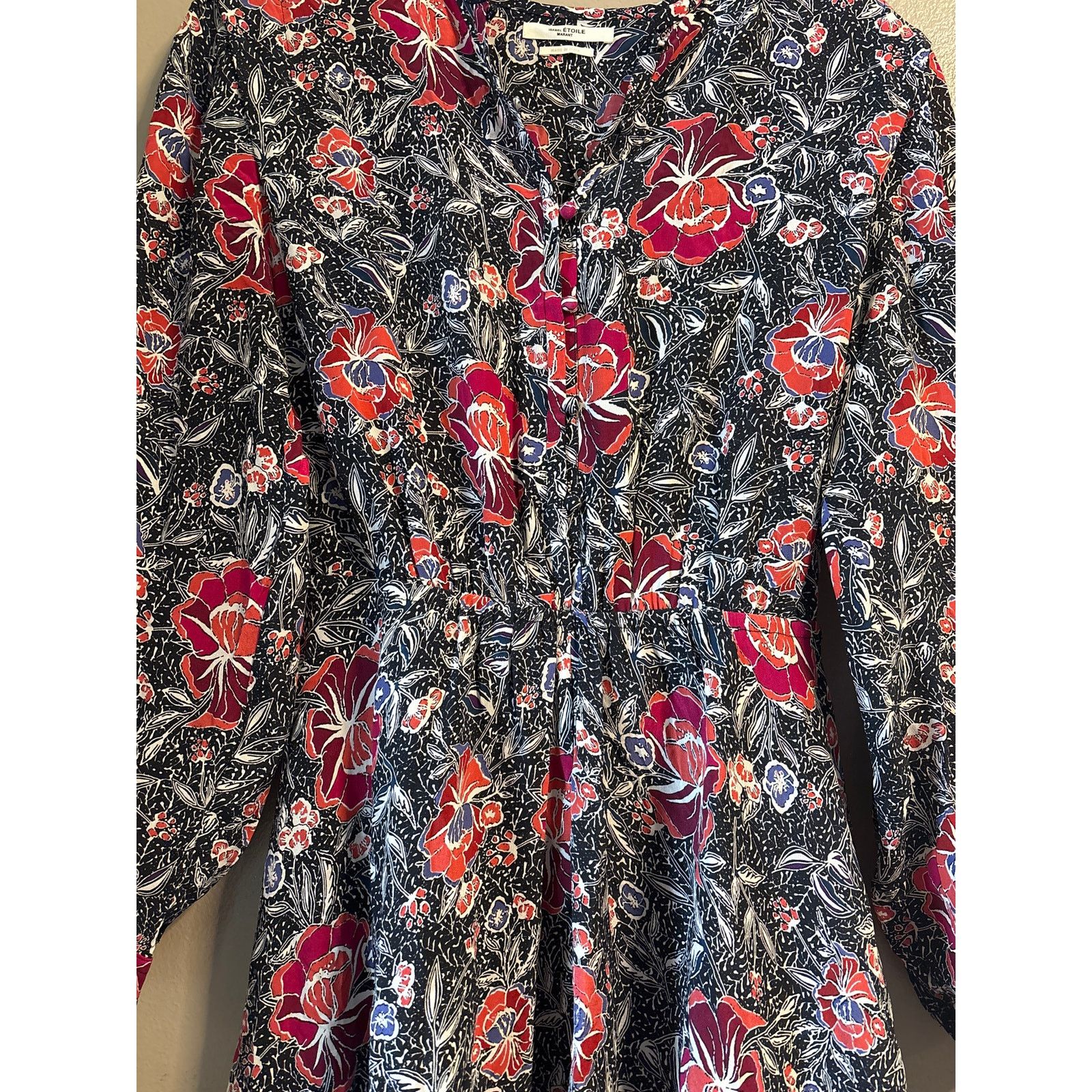 Isabel Marant Isabel Marant Etoile Dress Sz 38/ 6 Yandra Silk Floral Dress Size M / US 6-8 / IT 42-44 - 5 Thumbnail