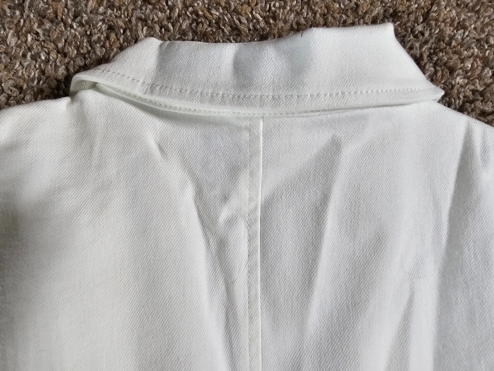 Blair Blair Women's 3 Button Blazer White Size L / US 10 / IT 46 - 8 Thumbnail