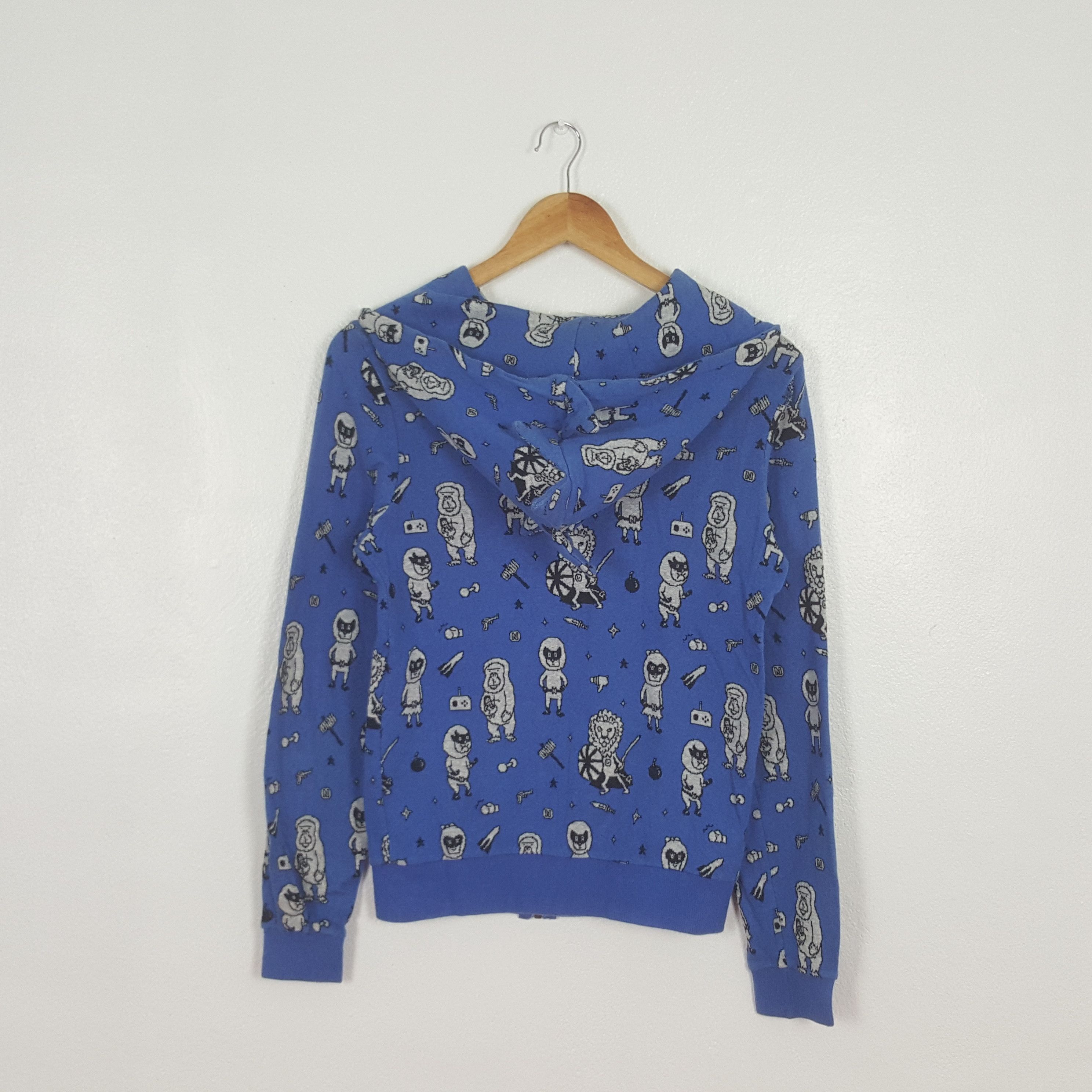 Ne-Net Vintage Ne-Net by Issey Miyake Full Print Hoodies C304N17 Size US XS / EU 42 / 0 - 3 Thumbnail