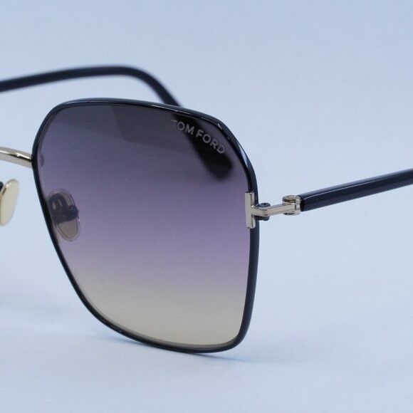 Tom Ford Tom Ford Claudia-02 FT0839 01B Sunglasses Gold/Black Frame Size ONE SIZE - 2 Thumbnail
